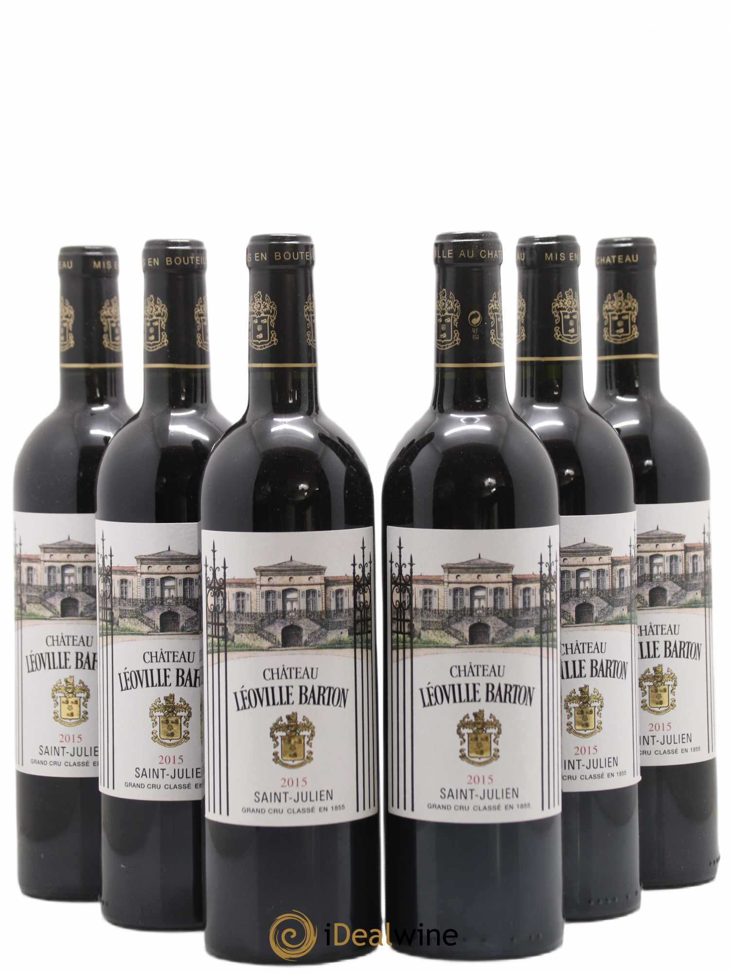 Château Léoville Barton 2ème Grand Cru Classé 2015 - Lot de 6 bouteilles - 0