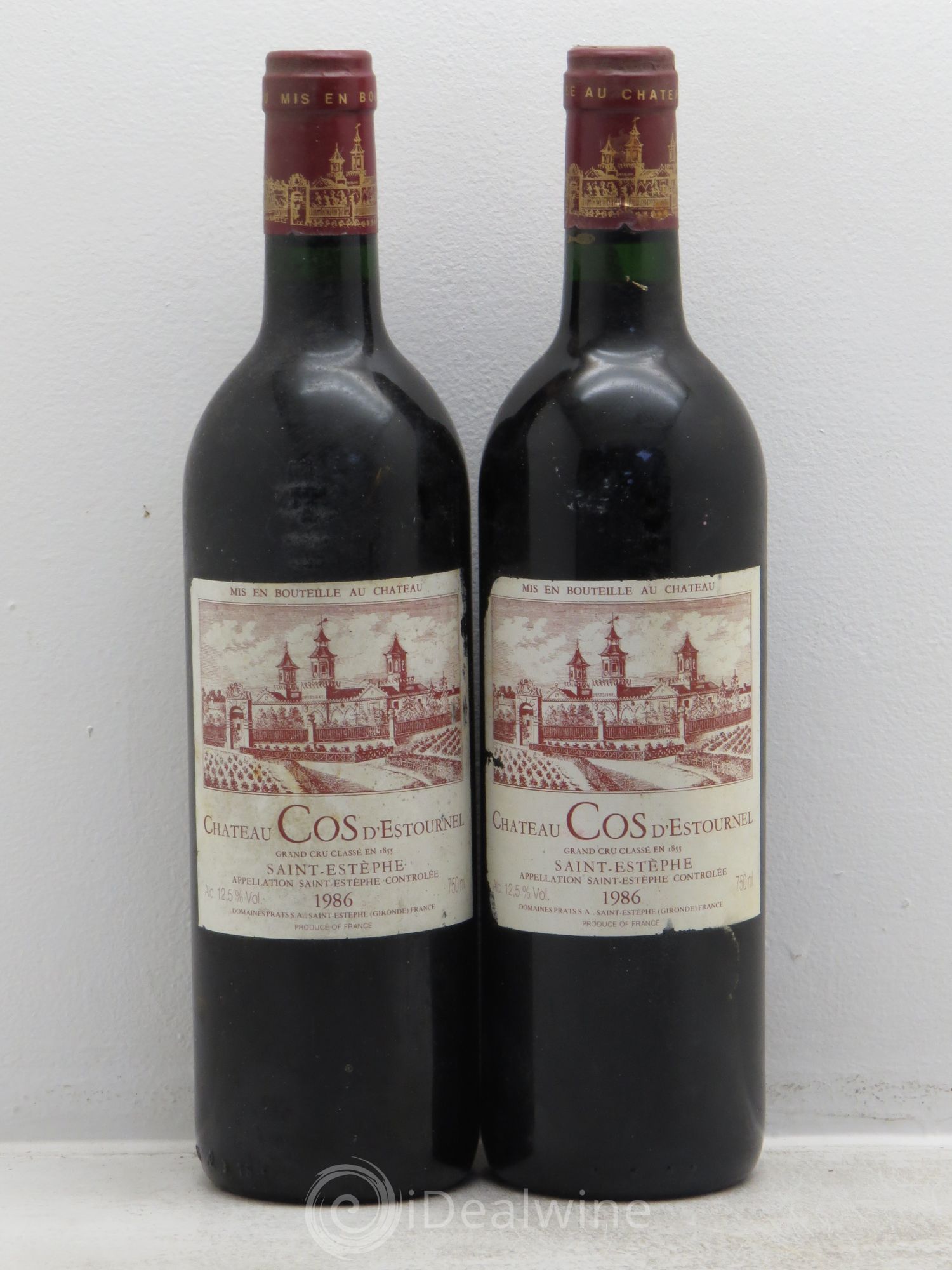 Cos d'Estournel 2ème Grand Cru Classé 1986 - Lot de 2 bouteilles - 0