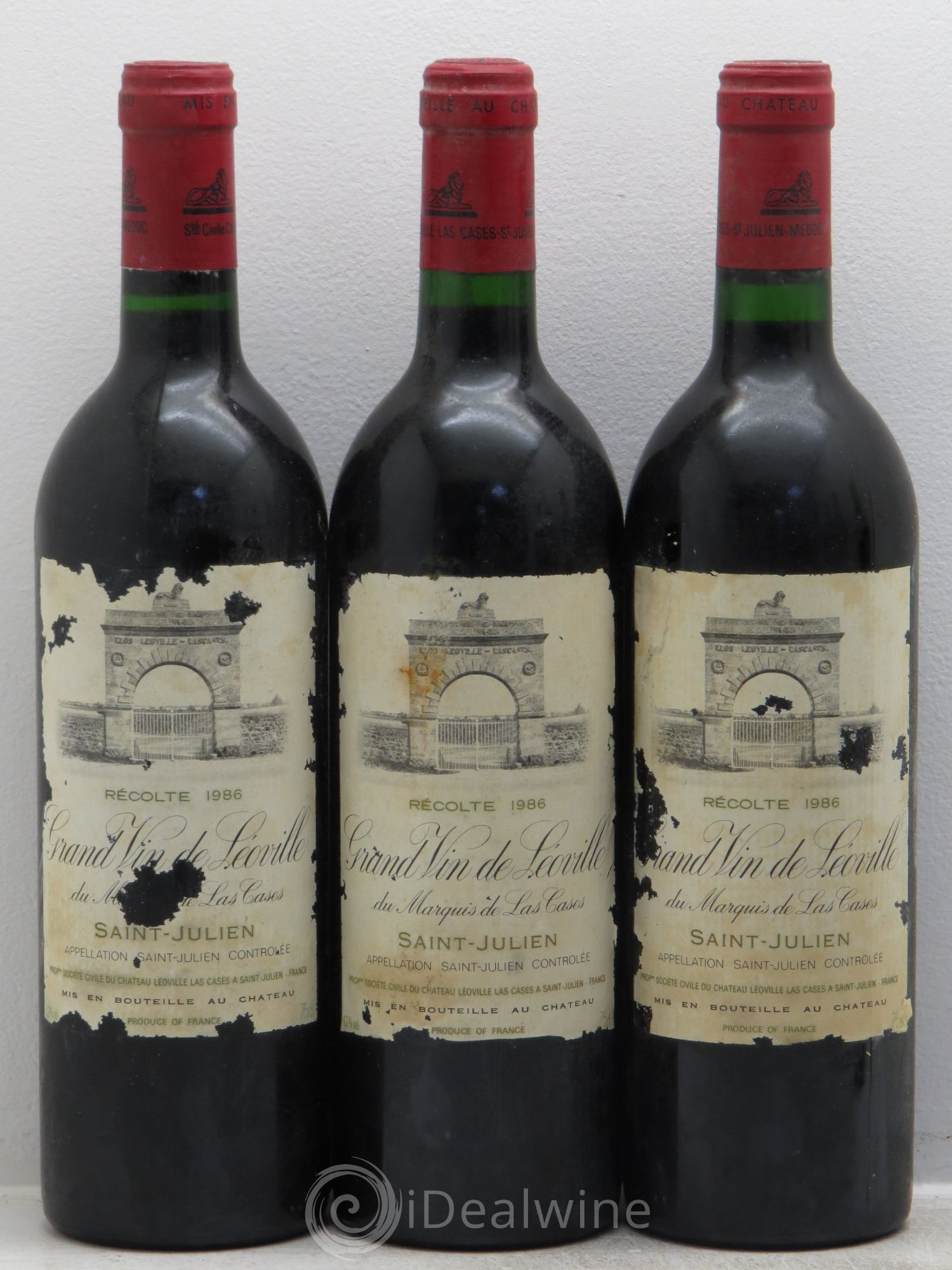 Château Léoville Las Cases 2ème Grand Cru Classé 1986 - Lot de 6 bouteilles - 1