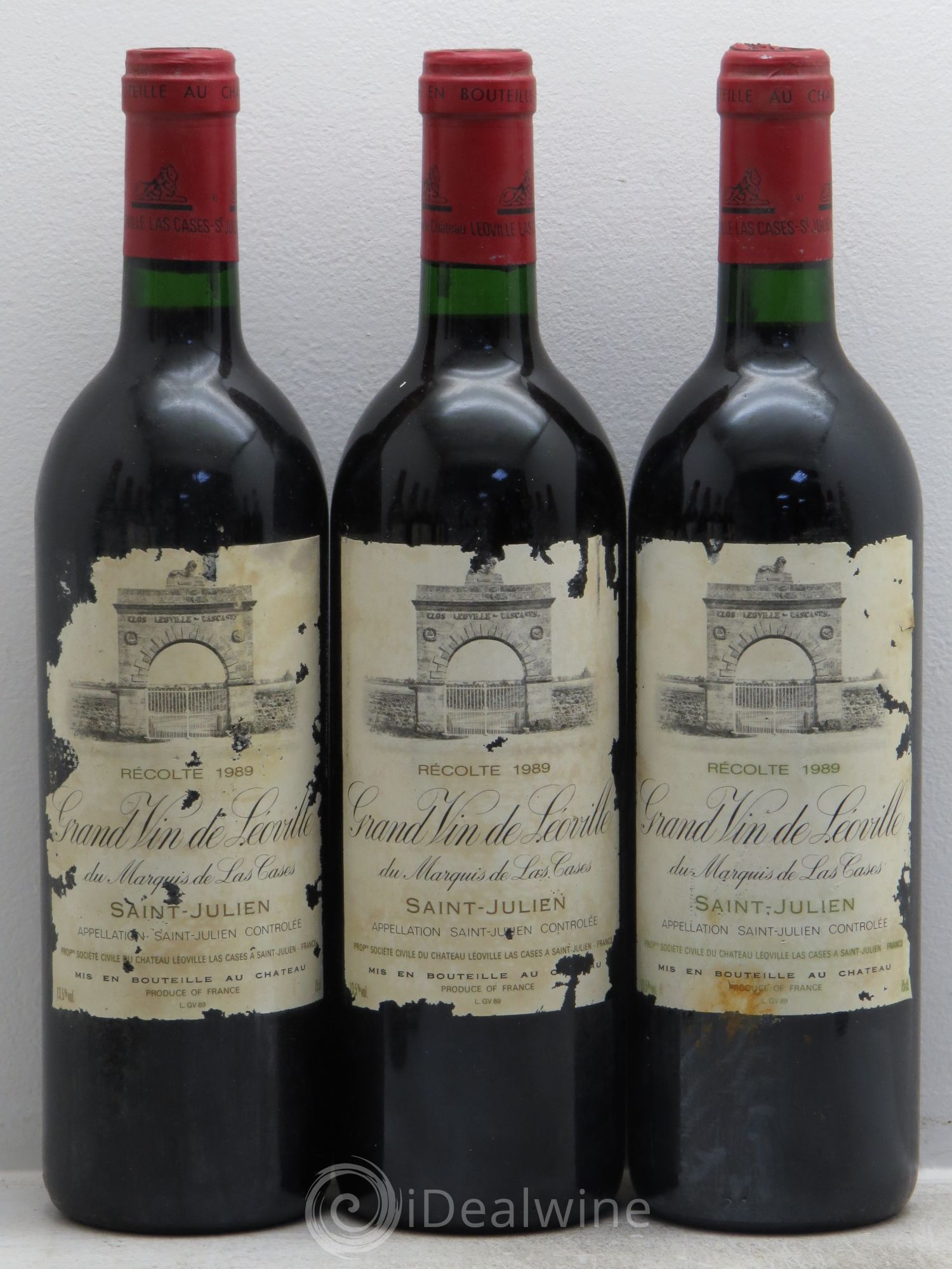 Château Léoville Las Cases 2ème Grand Cru Classé 1989 - Lotto di 12 bottiglie - 1