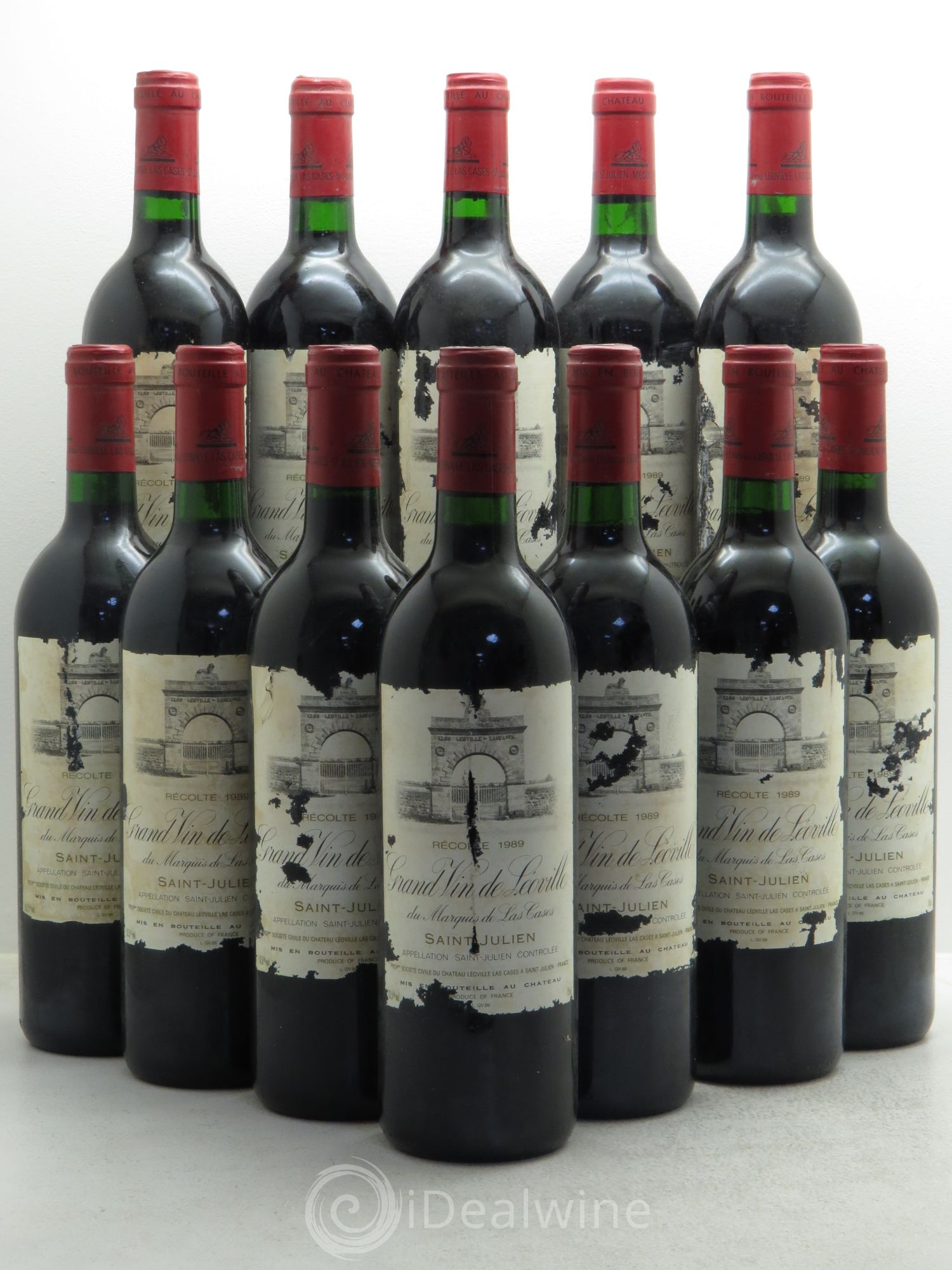 Château Léoville Las Cases 2ème Grand Cru Classé 1989 - Lotto di 12 bottiglie - 0