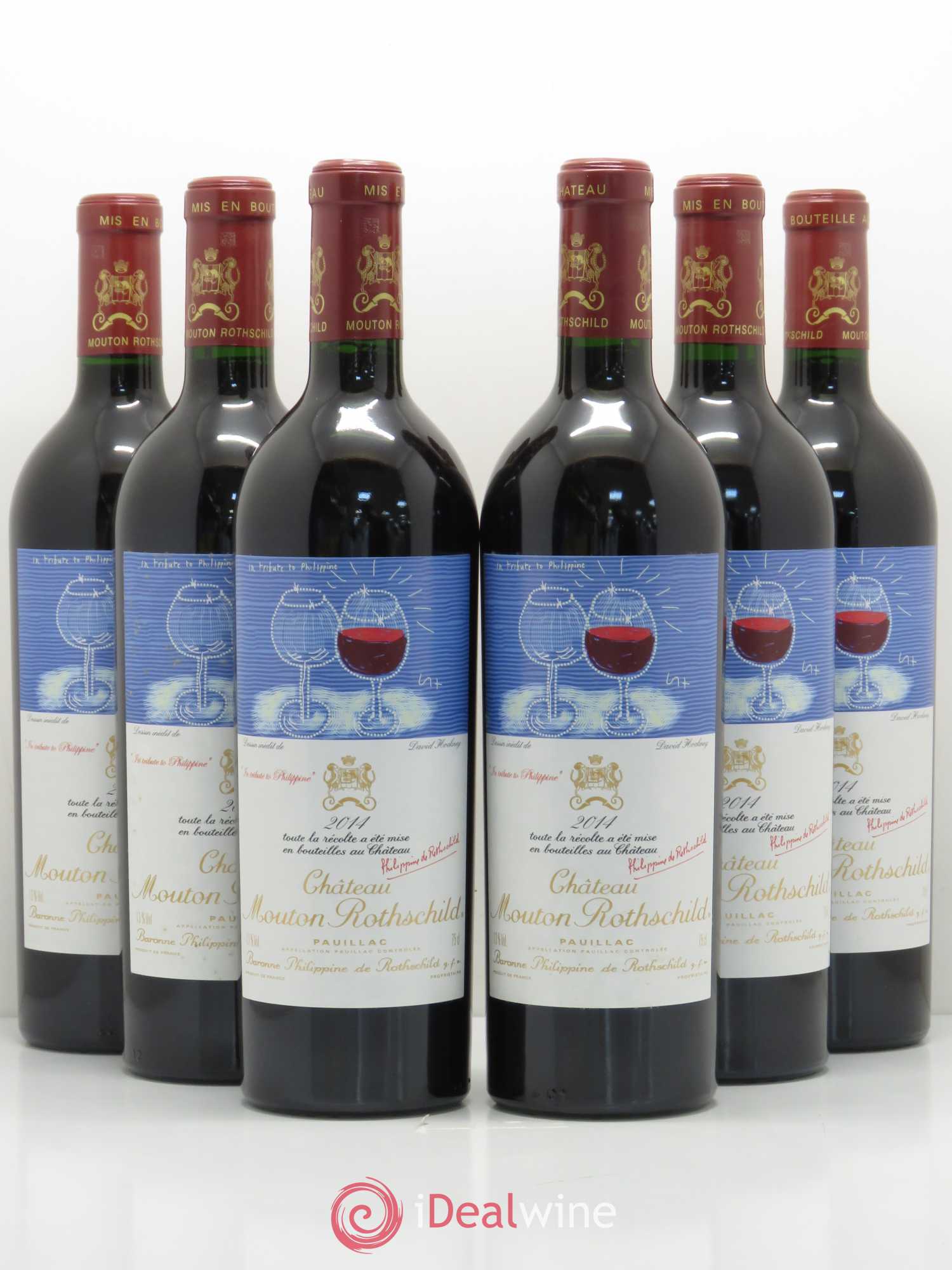 Château Mouton Rothschild 1er Grand Cru Classé 2014 - Lot de 6 bouteilles - 0