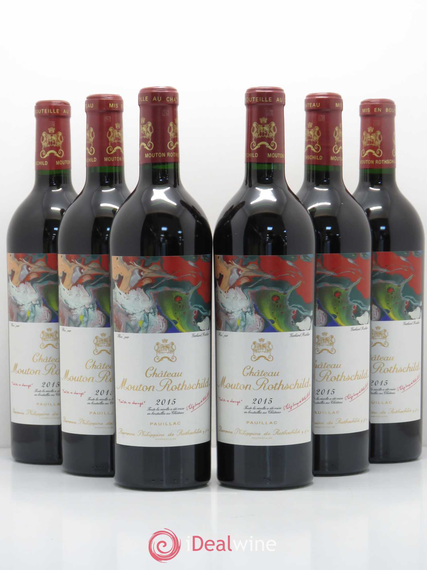 Château Mouton Rothschild 1er Grand Cru Classé 2015 - Lot de 6 bouteilles - 0