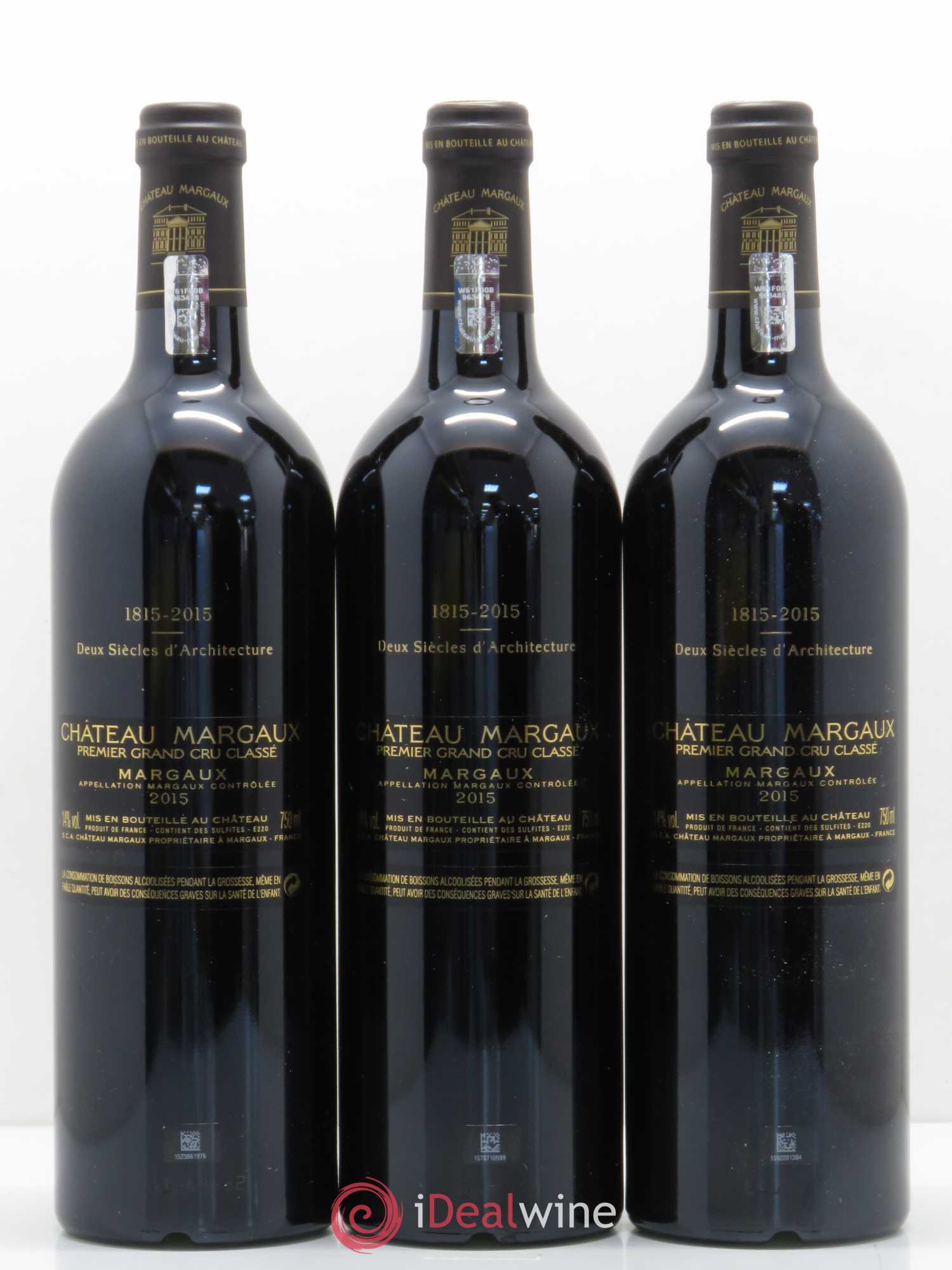 Château Margaux 1er Grand Cru Classé 2015 - Lot de 6 bouteilles - 5