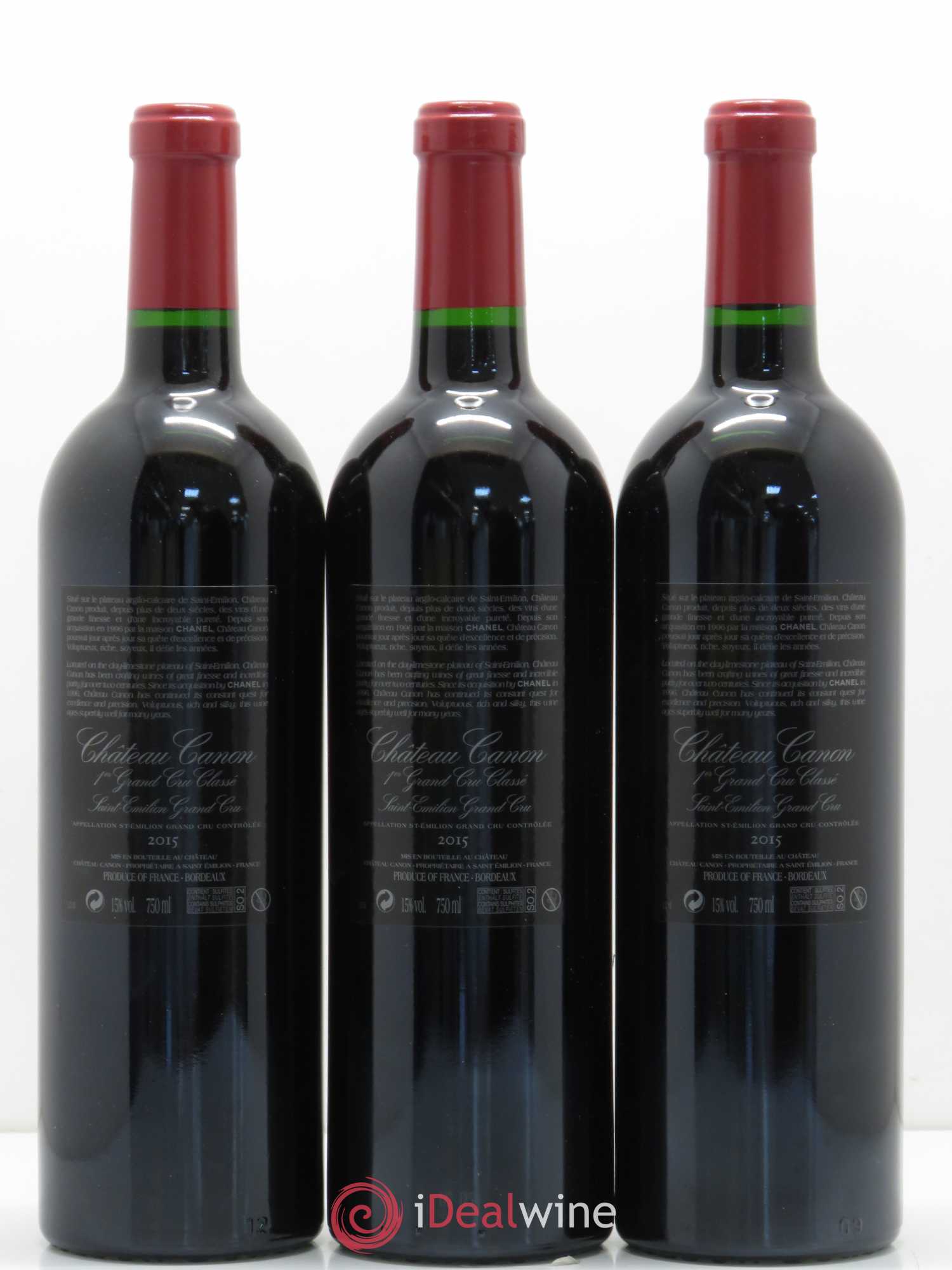 Château Canon 1er Grand Cru Classé B 2015 - Lot de 6 bouteilles - 2