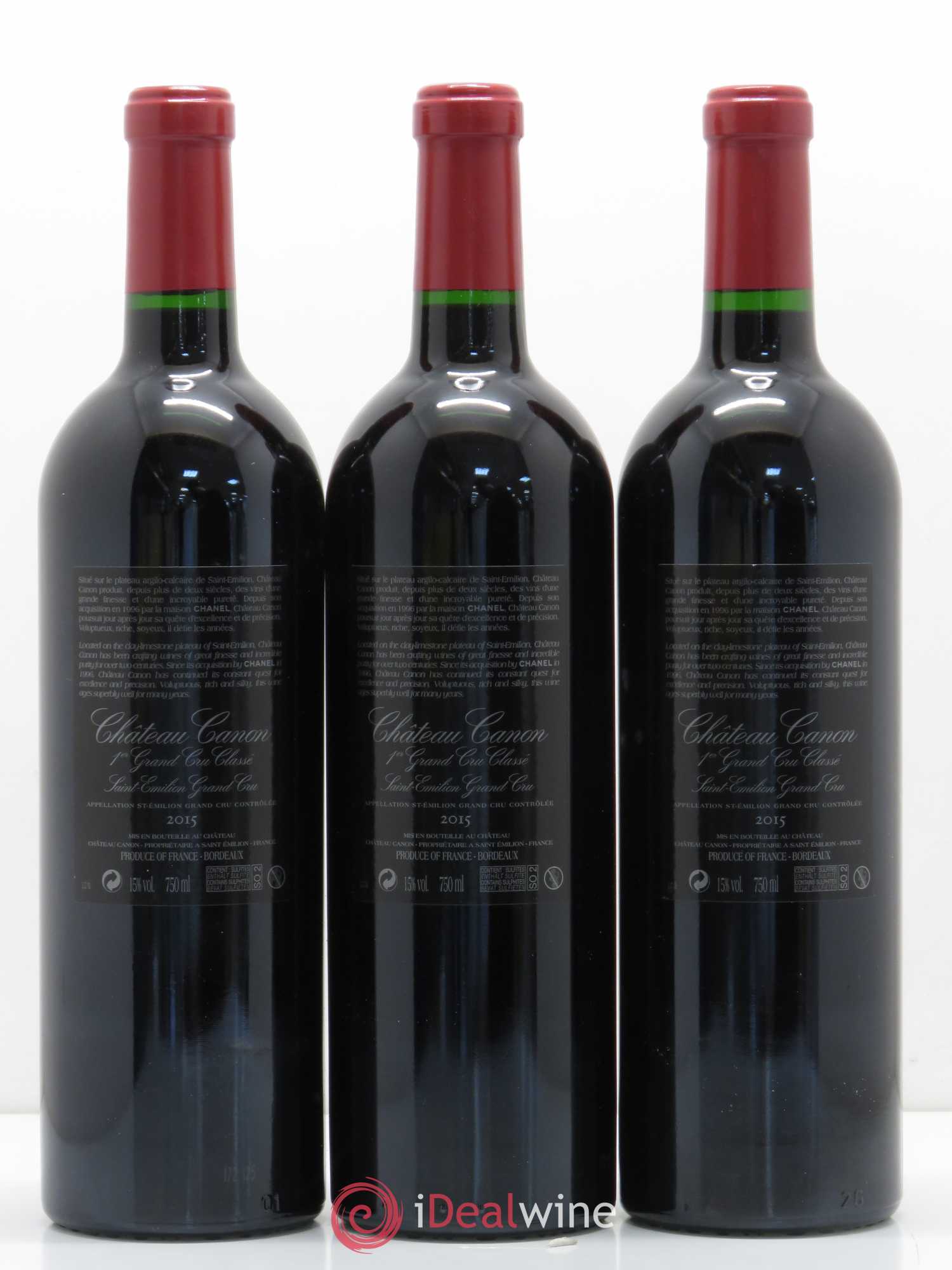 Château Canon 1er Grand Cru Classé B 2015 - Lot de 6 bouteilles - 5