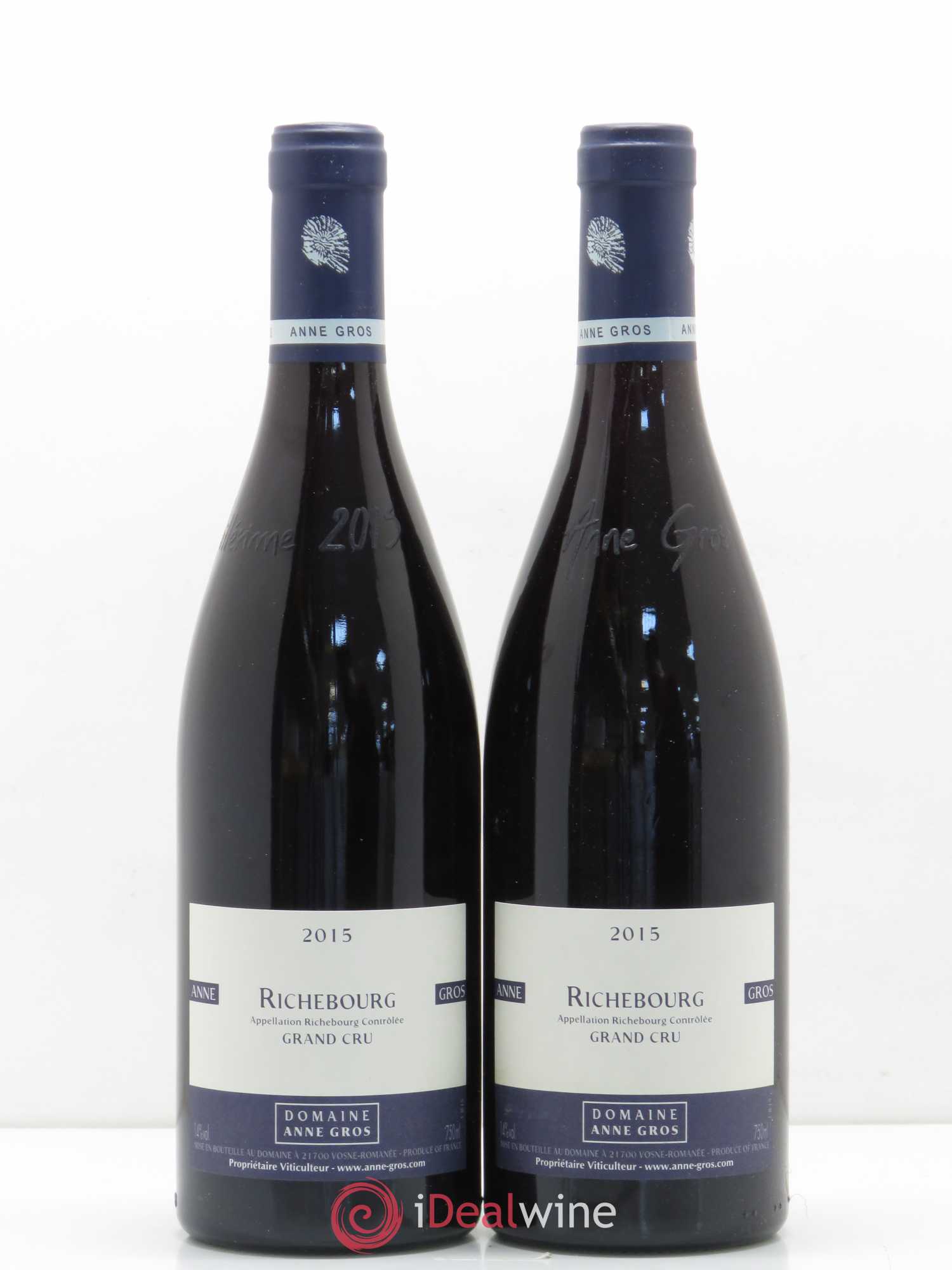 Richebourg Grand Cru Anne Gros 2015 - Lot de 2 bouteilles - 0