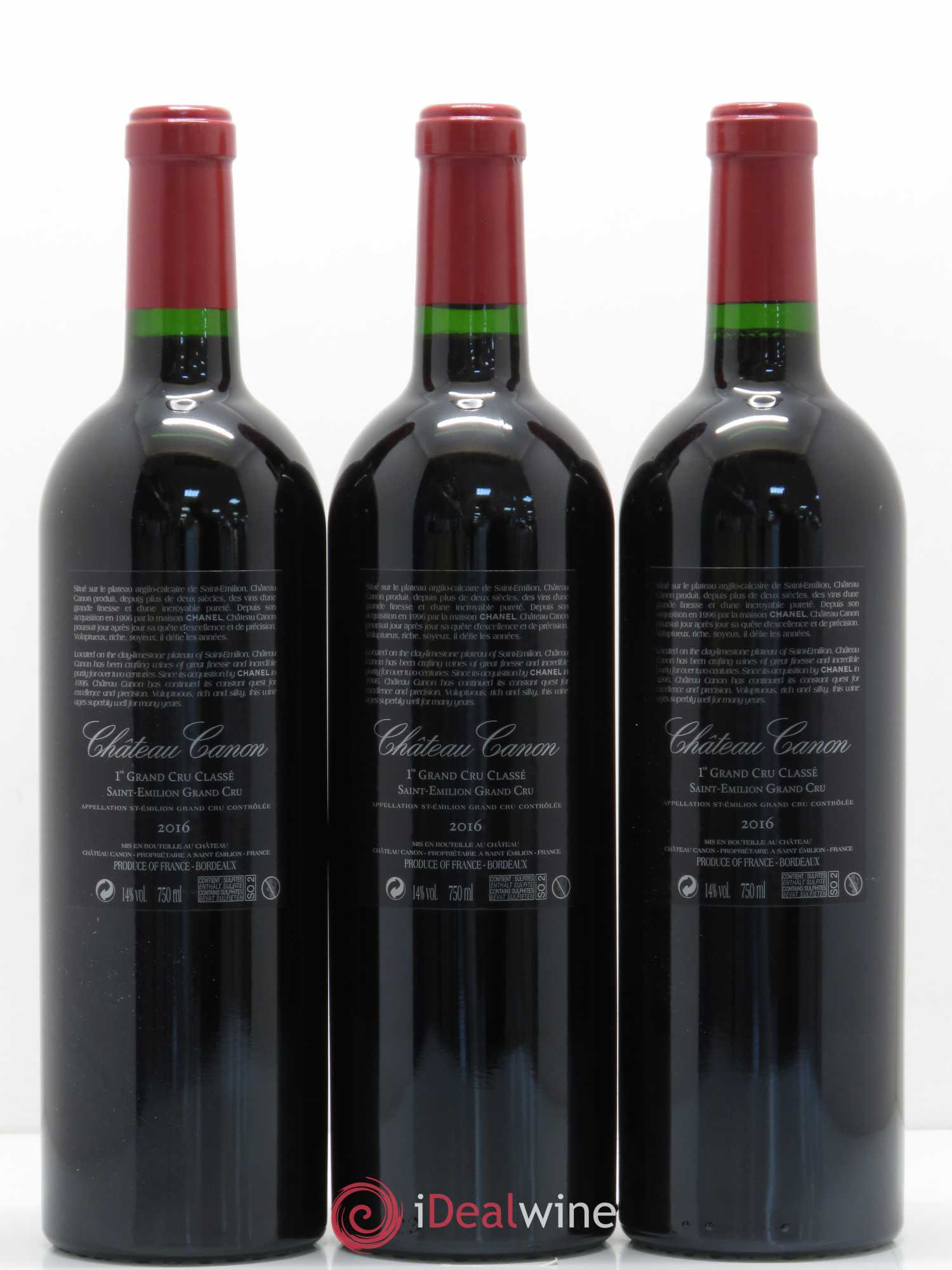 Château Canon 1er Grand Cru Classé B 2016 - Lot de 6 bouteilles - 2
