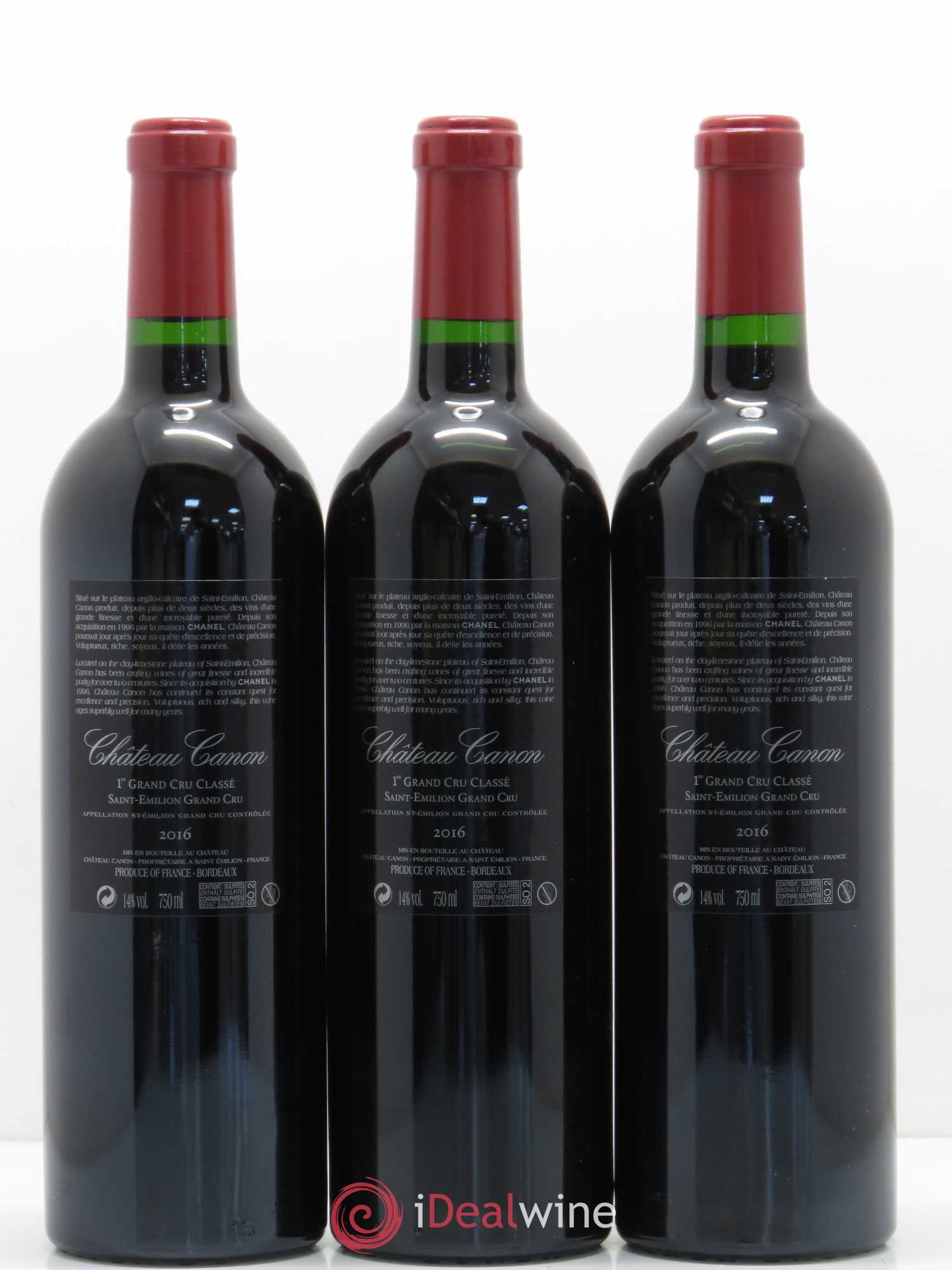 Château Canon 1er Grand Cru Classé B 2016 - Lot de 6 bouteilles - 5
