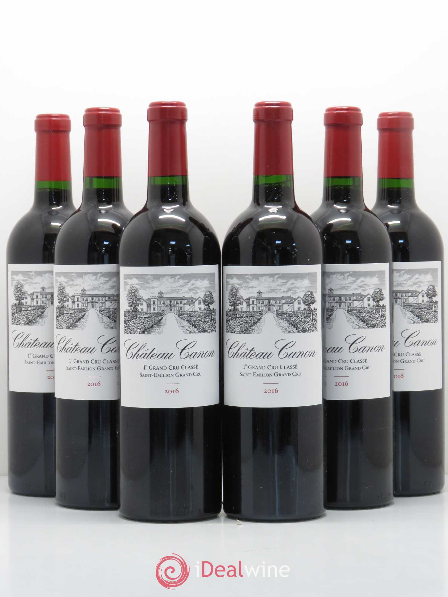 Château Canon 1er Grand Cru Classé B 2016 - Lot de 6 bouteilles - 0