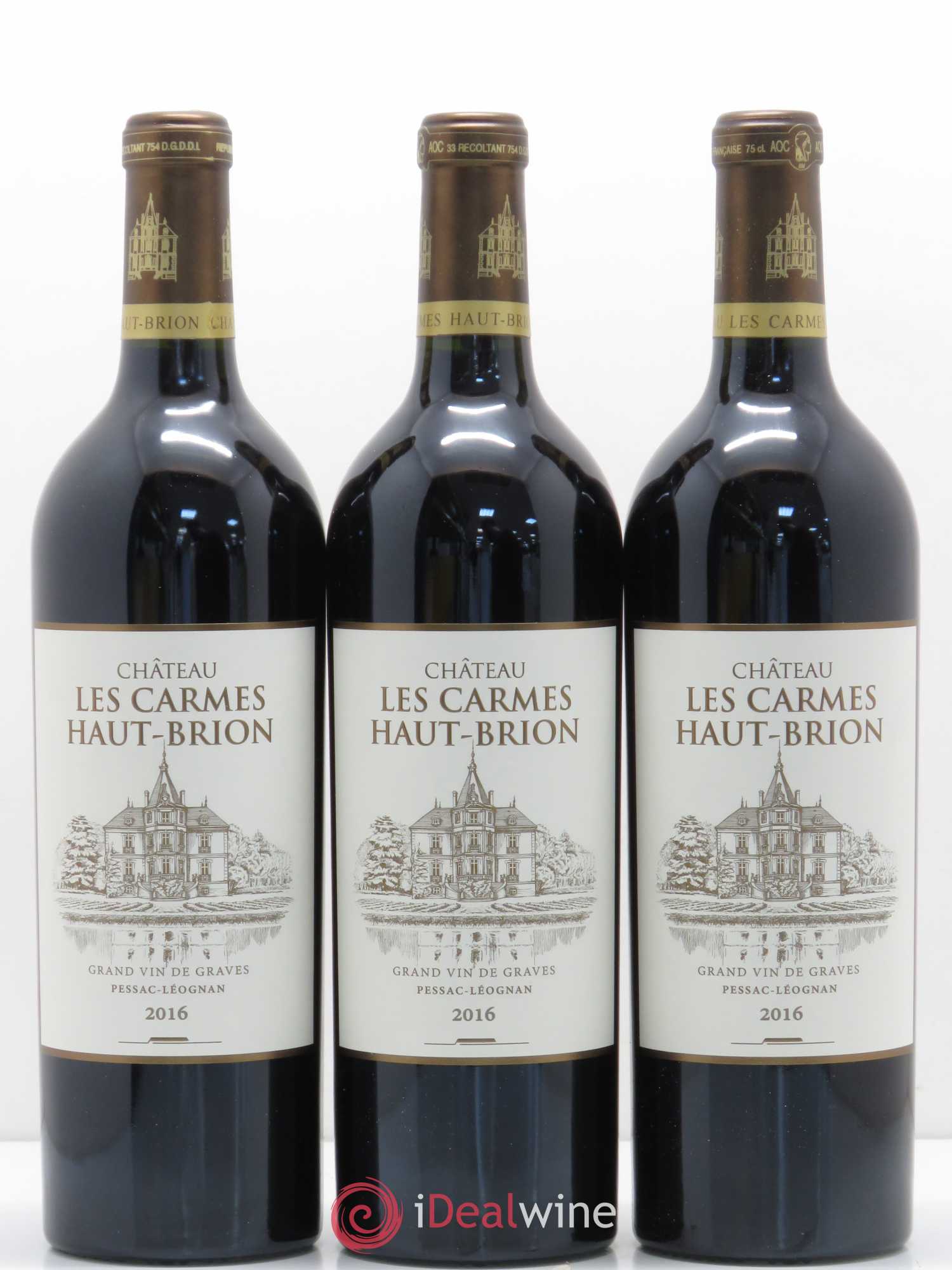 Château Les Carmes Haut-Brion 2016 - Lot de 6 bouteilles - 1