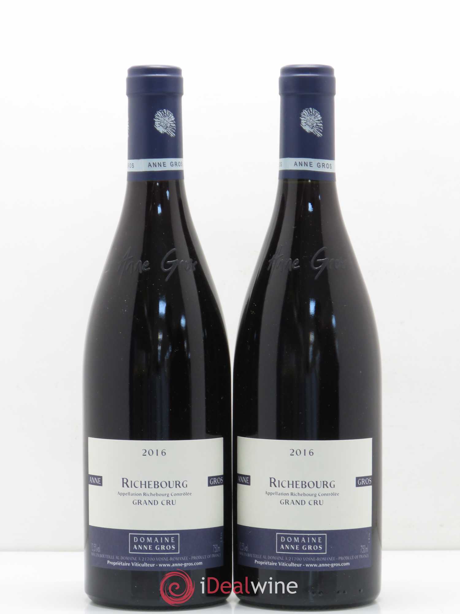 Richebourg Grand Cru Anne Gros 2016 - Lot de 2 bouteilles - 0