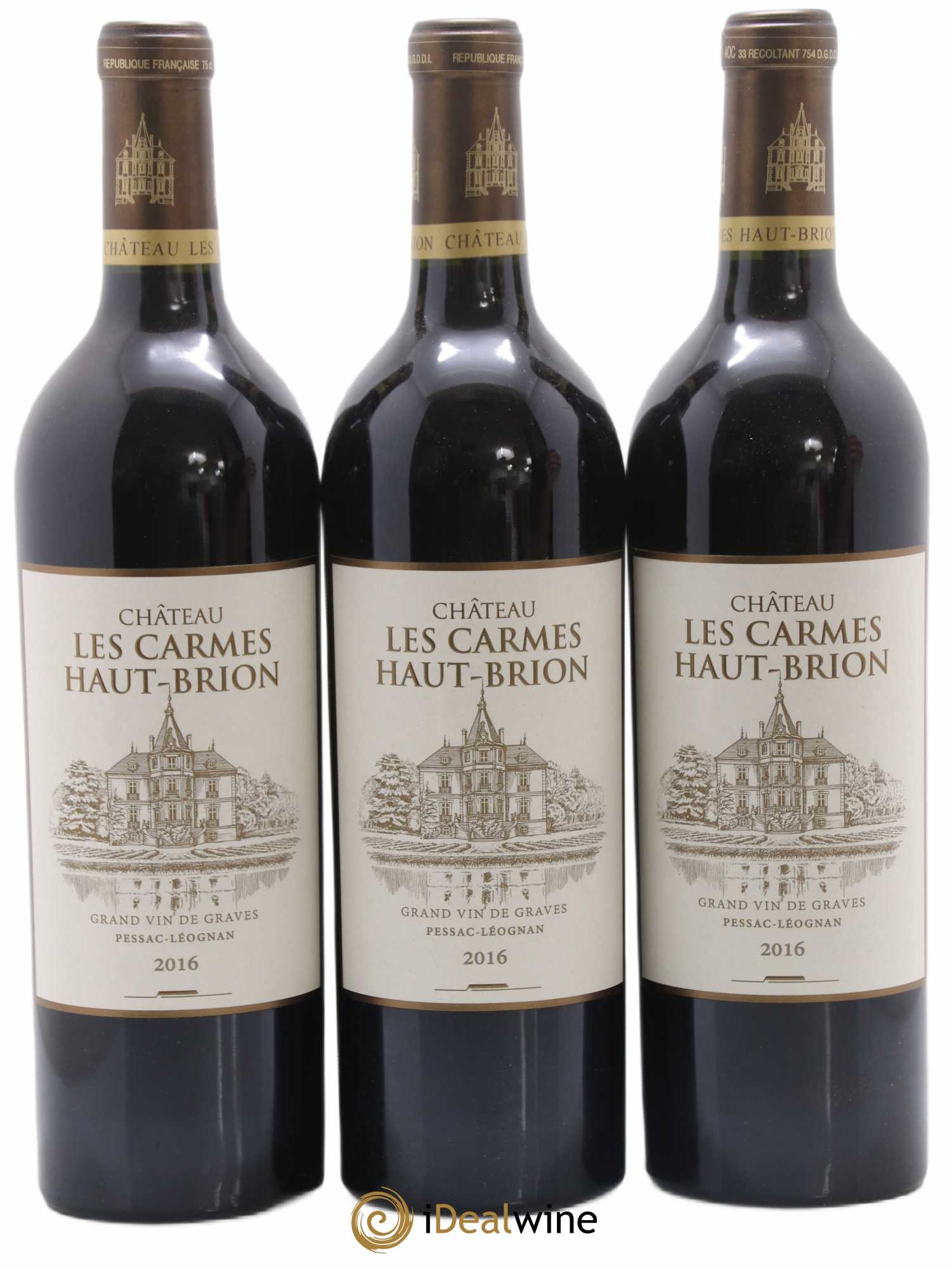Château Les Carmes Haut-Brion 2016 - Lot de 6 bouteilles - 1