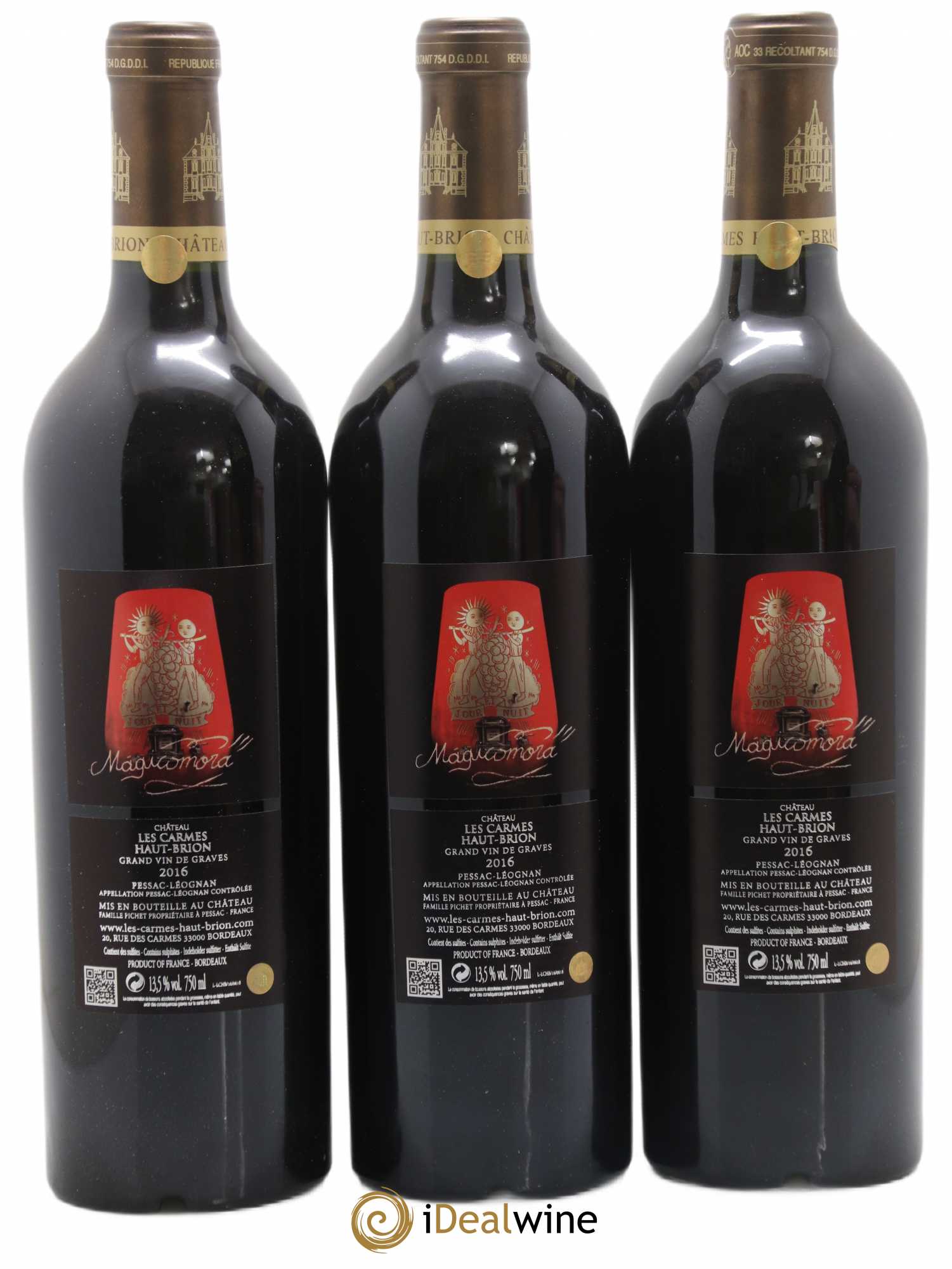 Château Les Carmes Haut-Brion 2016 - Lot de 6 bouteilles - 4