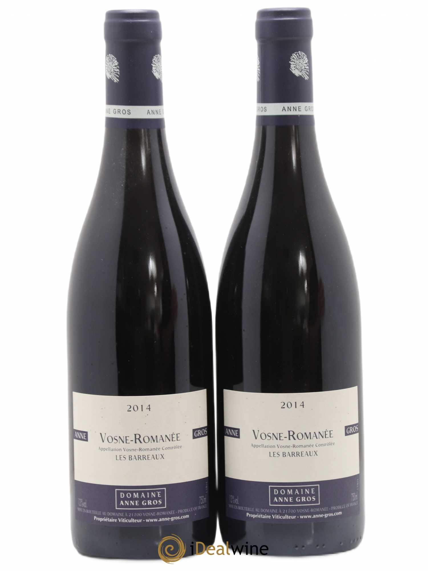 Vosne-Romanée Les Barreaux Anne Gros 2014 - Lot de 2 bouteilles - 0