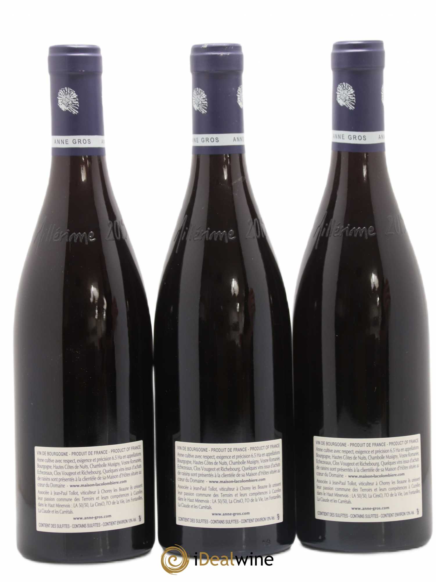Echezeaux Grand Cru Les Loachausses Anne Gros 2015 - Lot de 3 bouteilles - 1