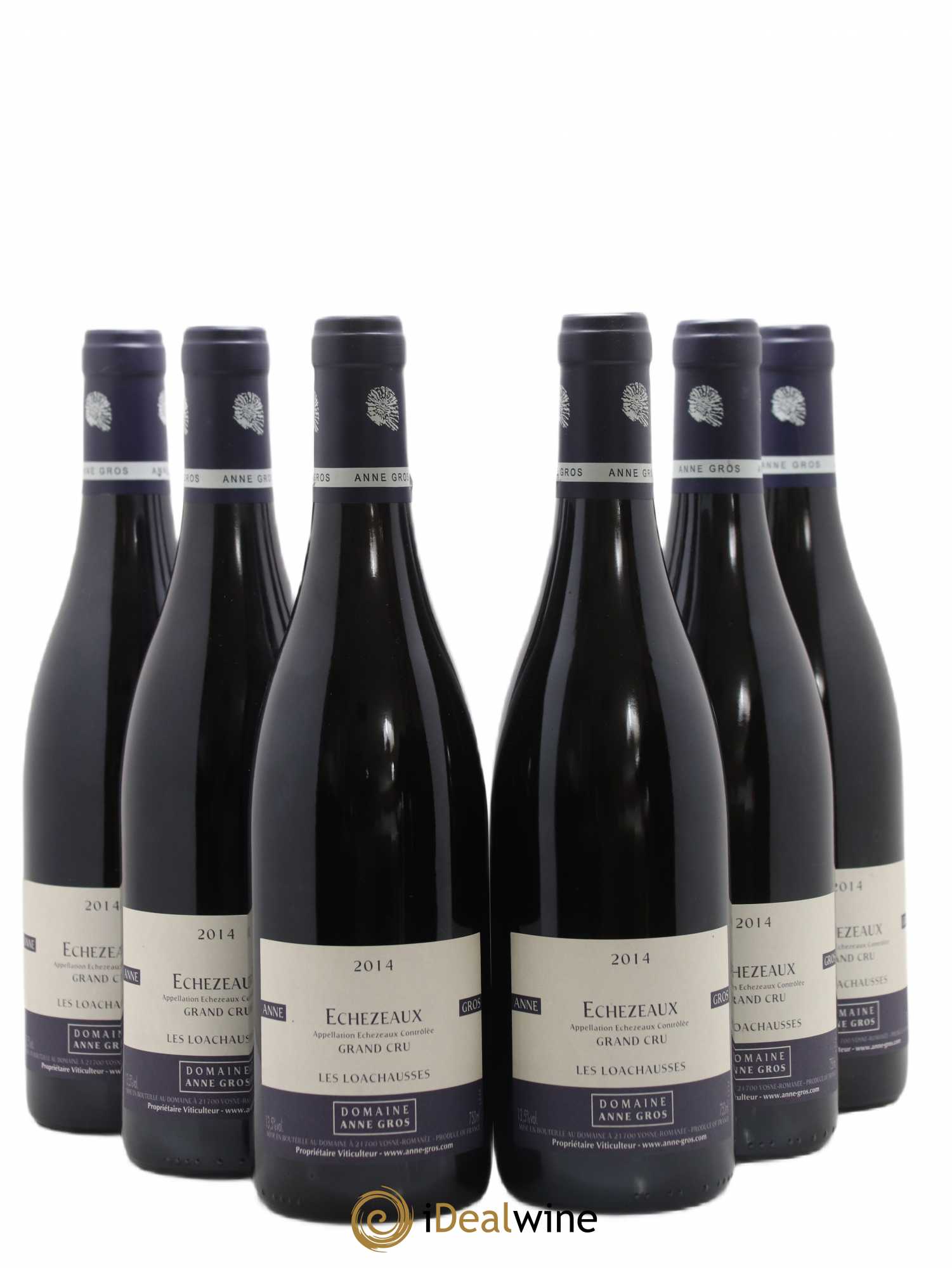 Echezeaux Grand Cru Les Loachausses Anne Gros 2014 - Lot de 6 bouteilles - 0