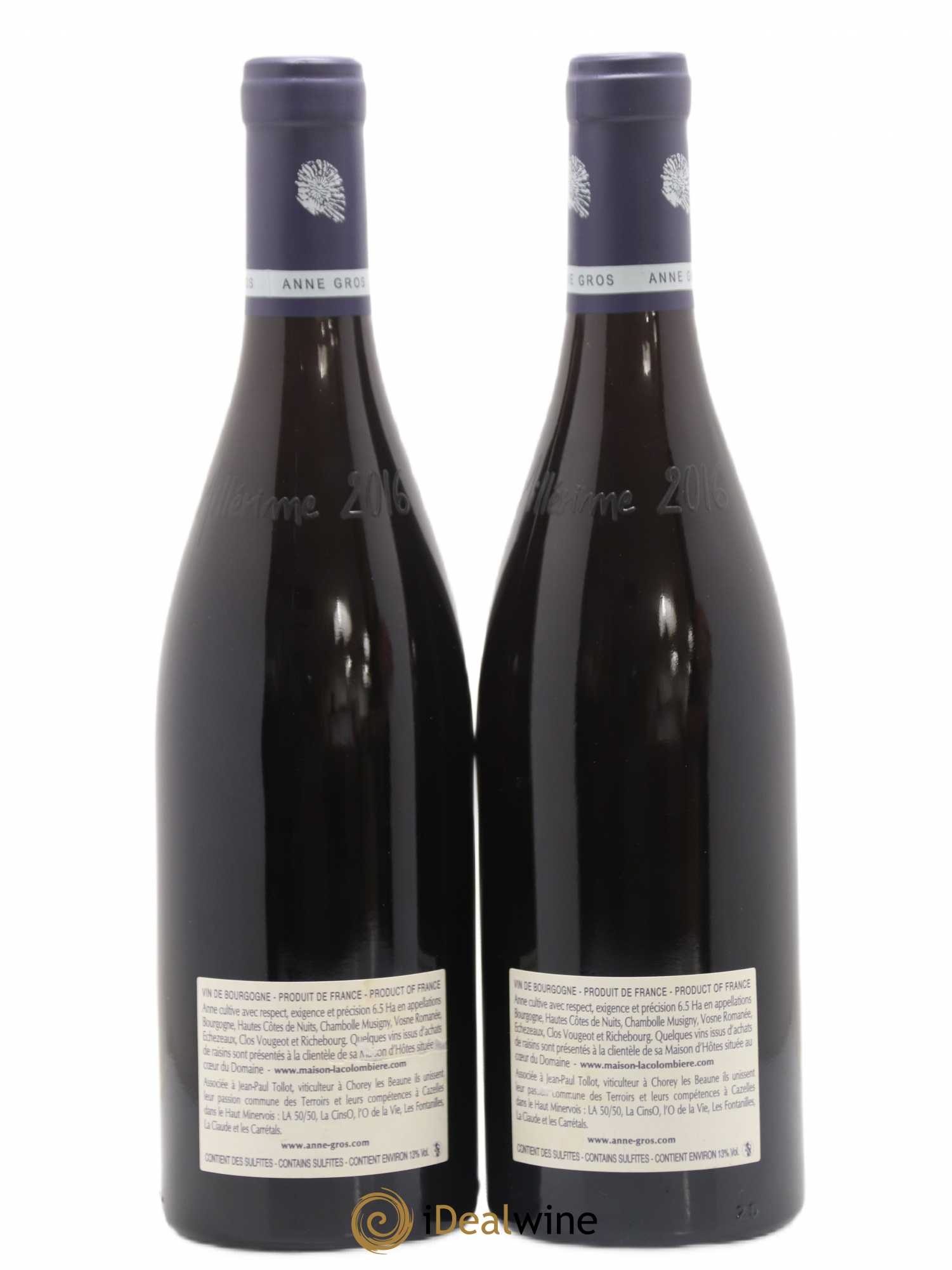 Echezeaux Grand Cru Les Loachausses Anne Gros 2016 - Lot de 2 bouteilles - 1