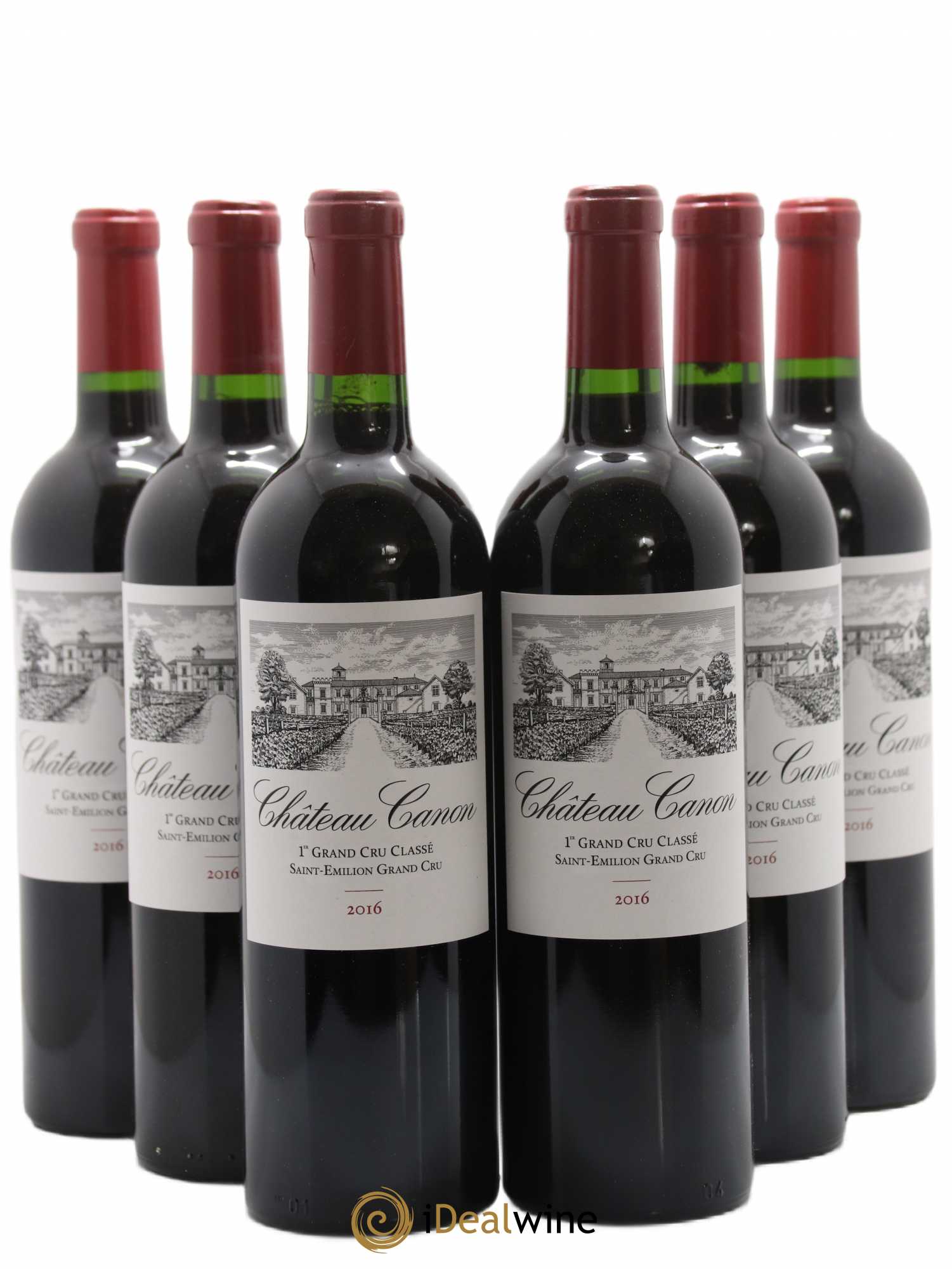 Château Canon 1er Grand Cru Classé B 2016 - Lot de 6 bouteilles - 0