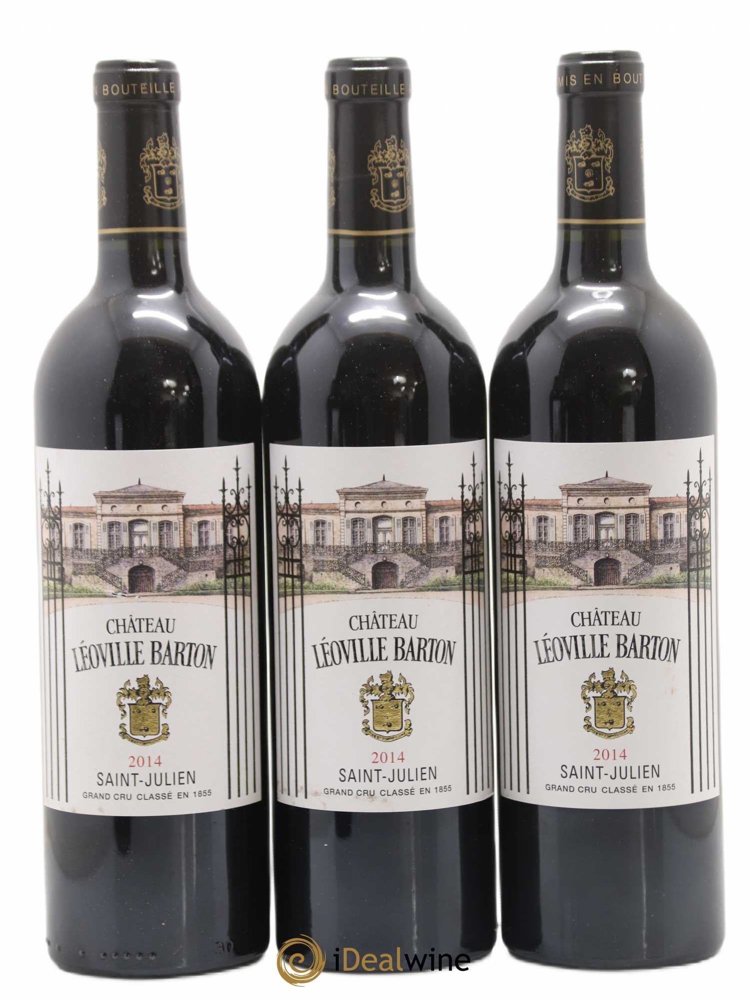 Château Léoville Barton 2ème Grand Cru Classé boite bois abimée 2014 - Lot de 6 bouteilles - 1