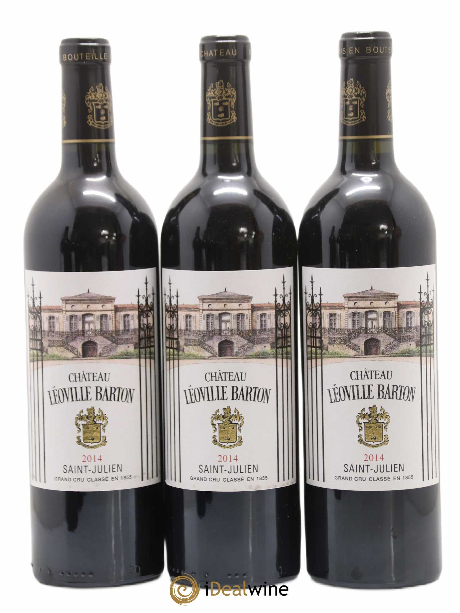 Château Léoville Barton 2ème Grand Cru Classé boite bois abimée 2014 - Lot de 6 bouteilles - 3