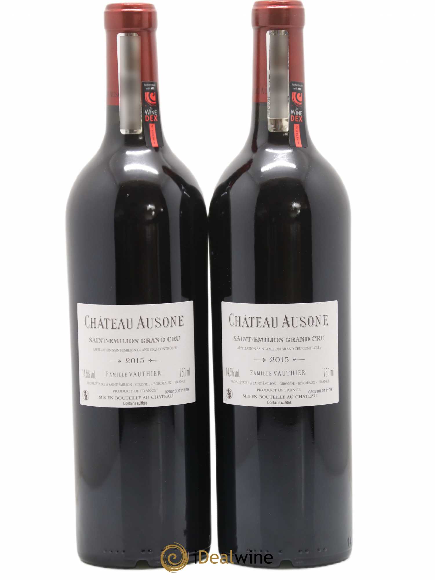 Château Ausone 1er Grand Cru Classé A 2015 - Lot de 2 bouteilles - 1