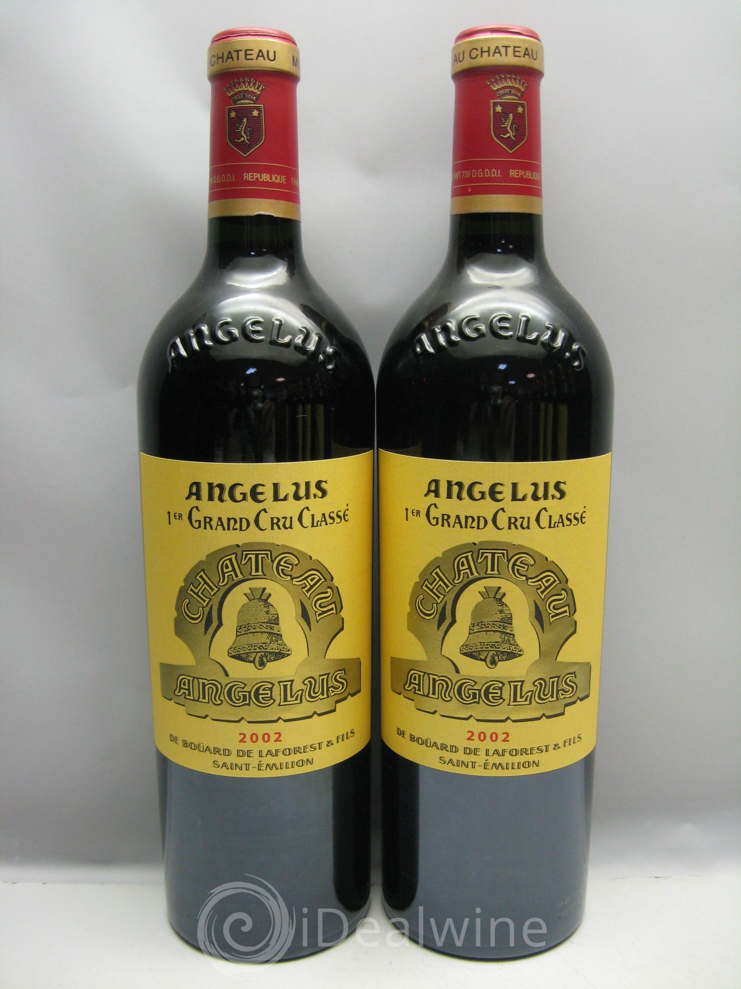 Château Angélus 1er Grand Cru Classé A 2002 - Lot de 12 bouteilles - 0