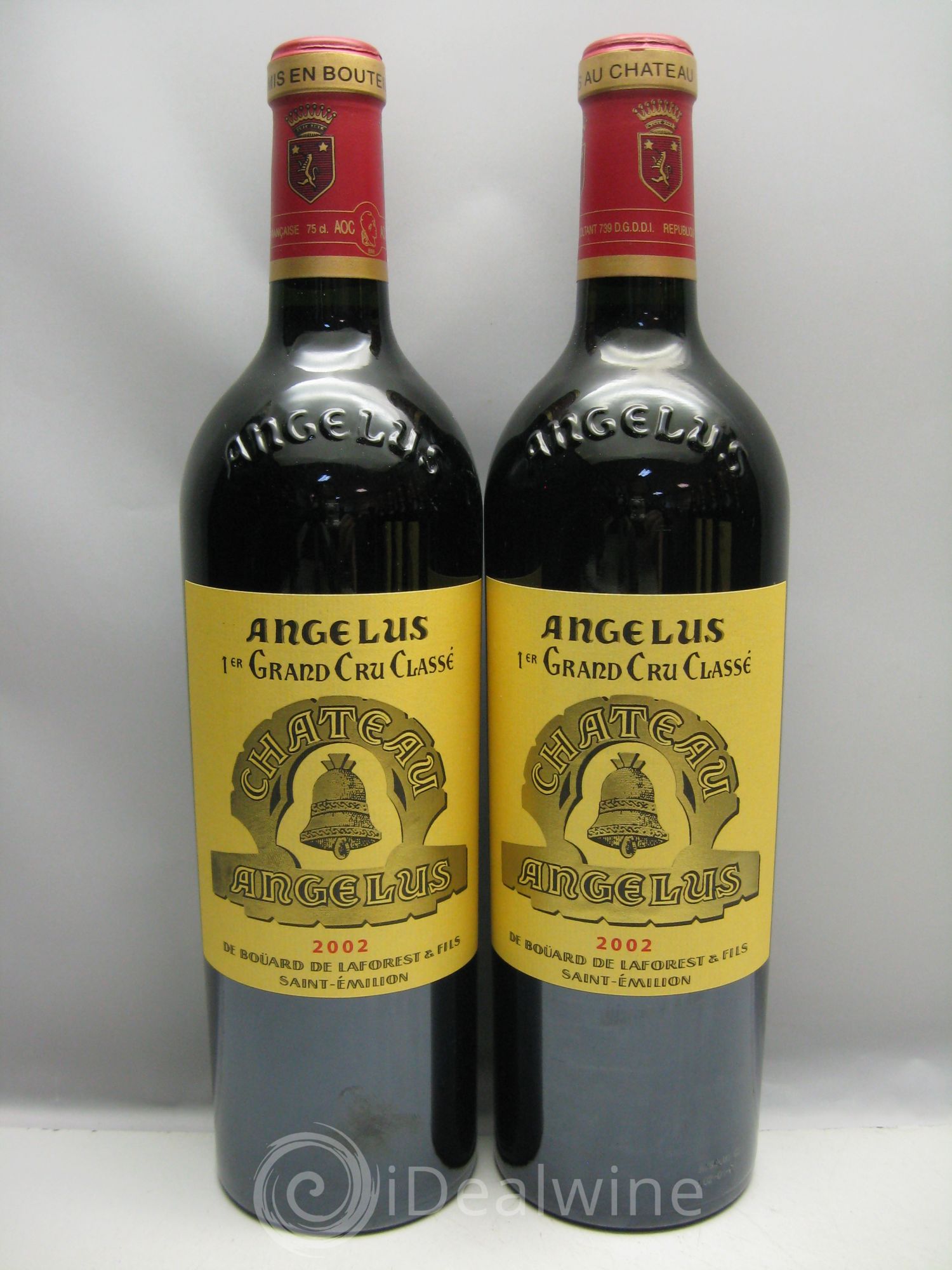 Château Angélus 1er Grand Cru Classé A 2002 - Lot de 12 bouteilles - 1