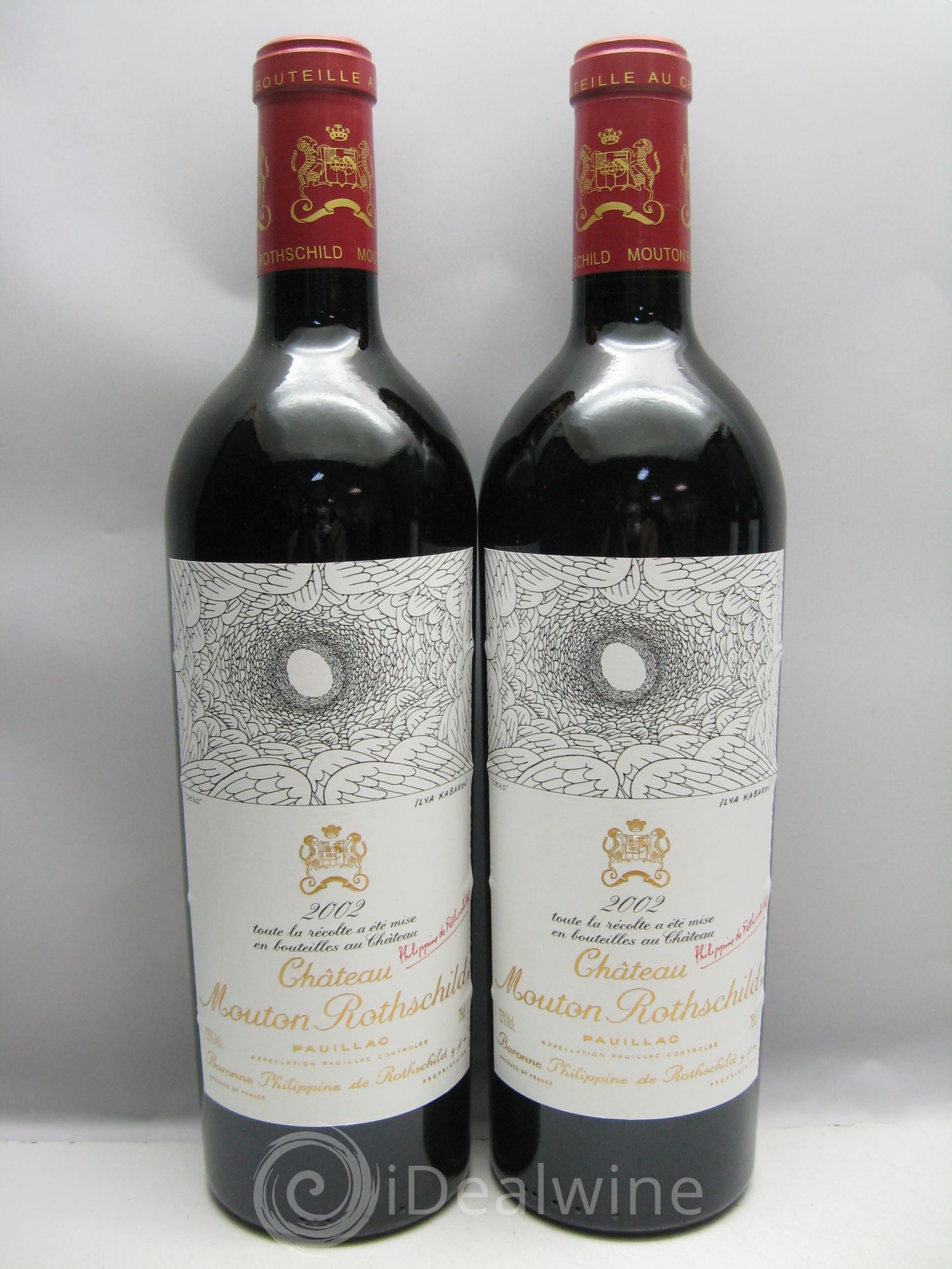 Château Mouton Rothschild 1er Grand Cru Classé 2002 - Lot de 6 bouteilles - 1