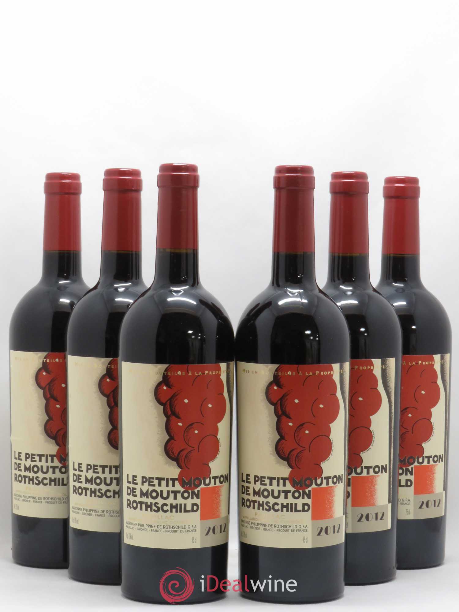 Petit Mouton Second Vin 2012 - Lot de 6 bouteilles - 0
