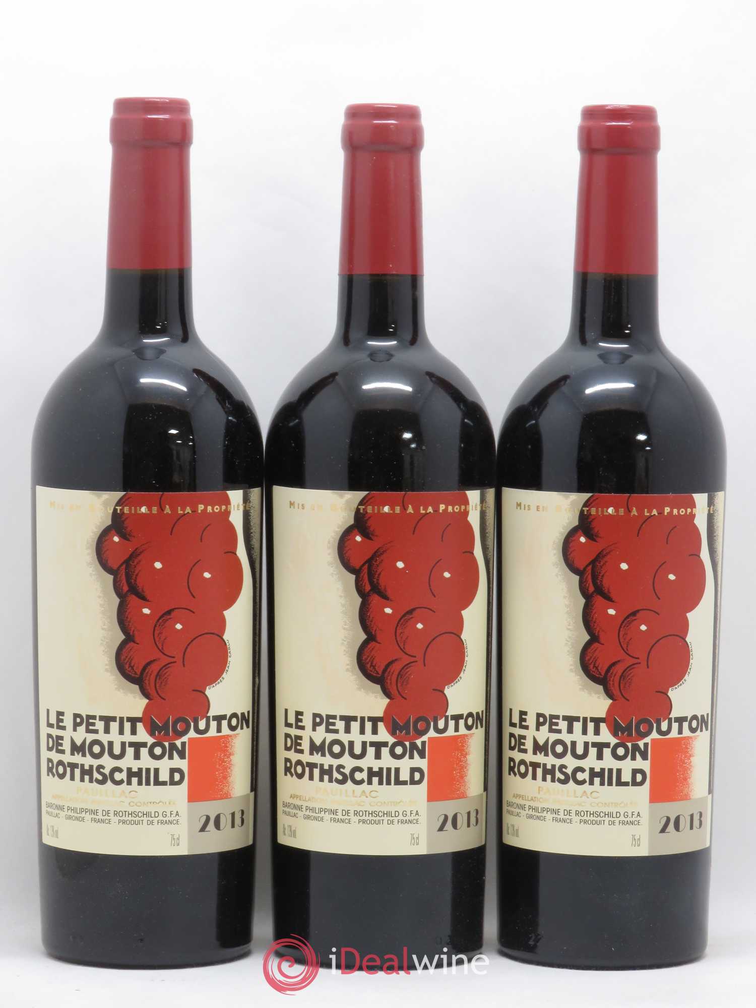 Petit Mouton Second Vin 2013 - Lot de 3 bouteilles - 0