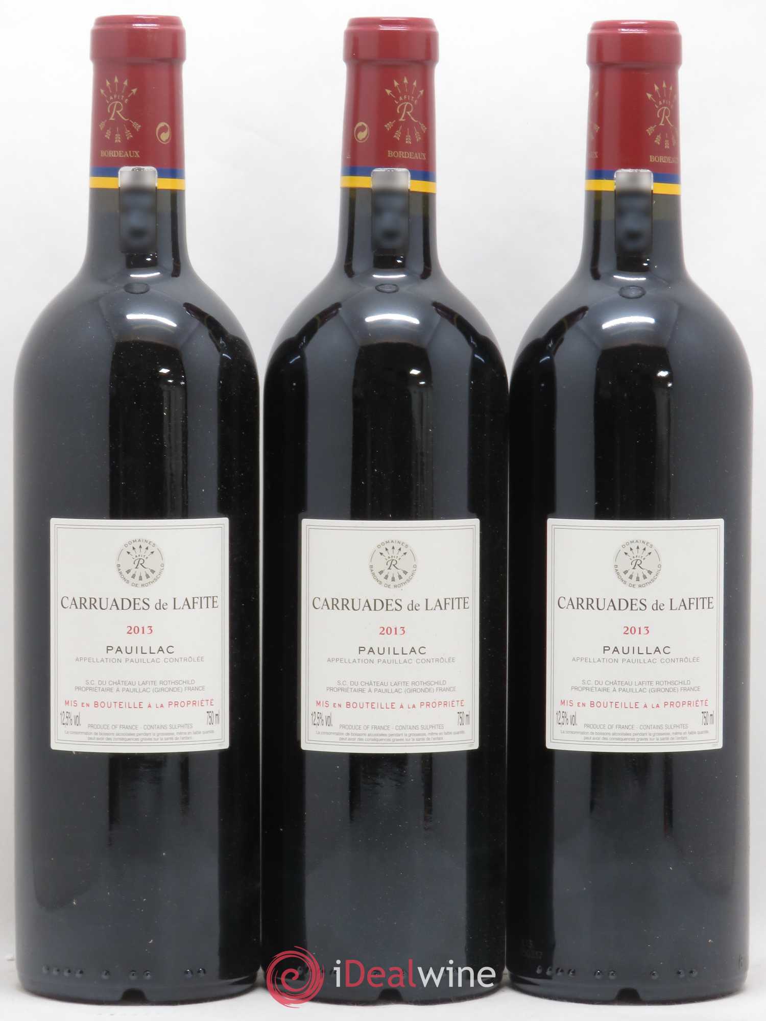 Carruades de Lafite Rothschild Second Vin 2013 - Lot de 3 bouteilles - 1