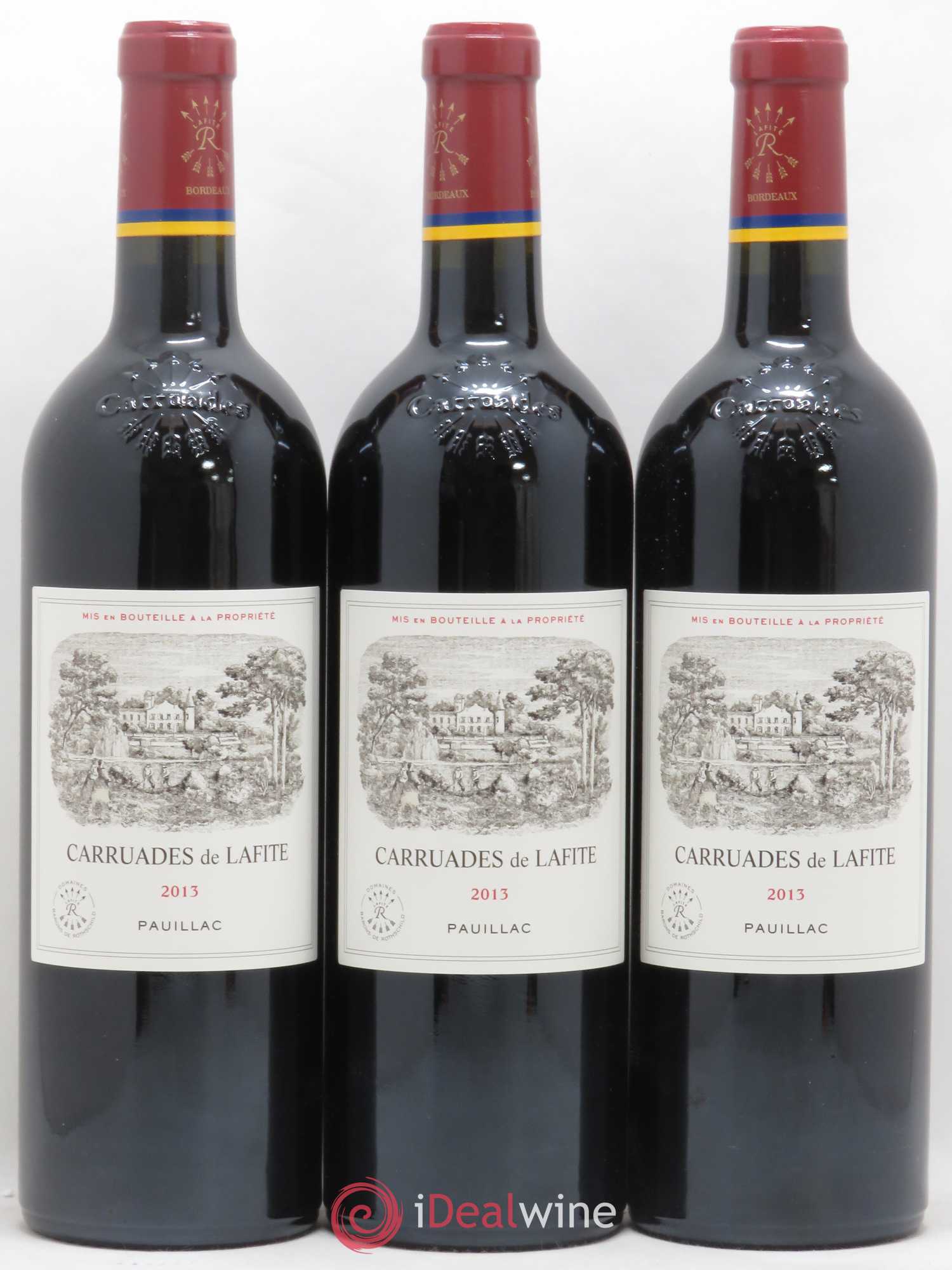 Carruades de Lafite Rothschild Second Vin 2013 - Lot de 3 bouteilles - 0