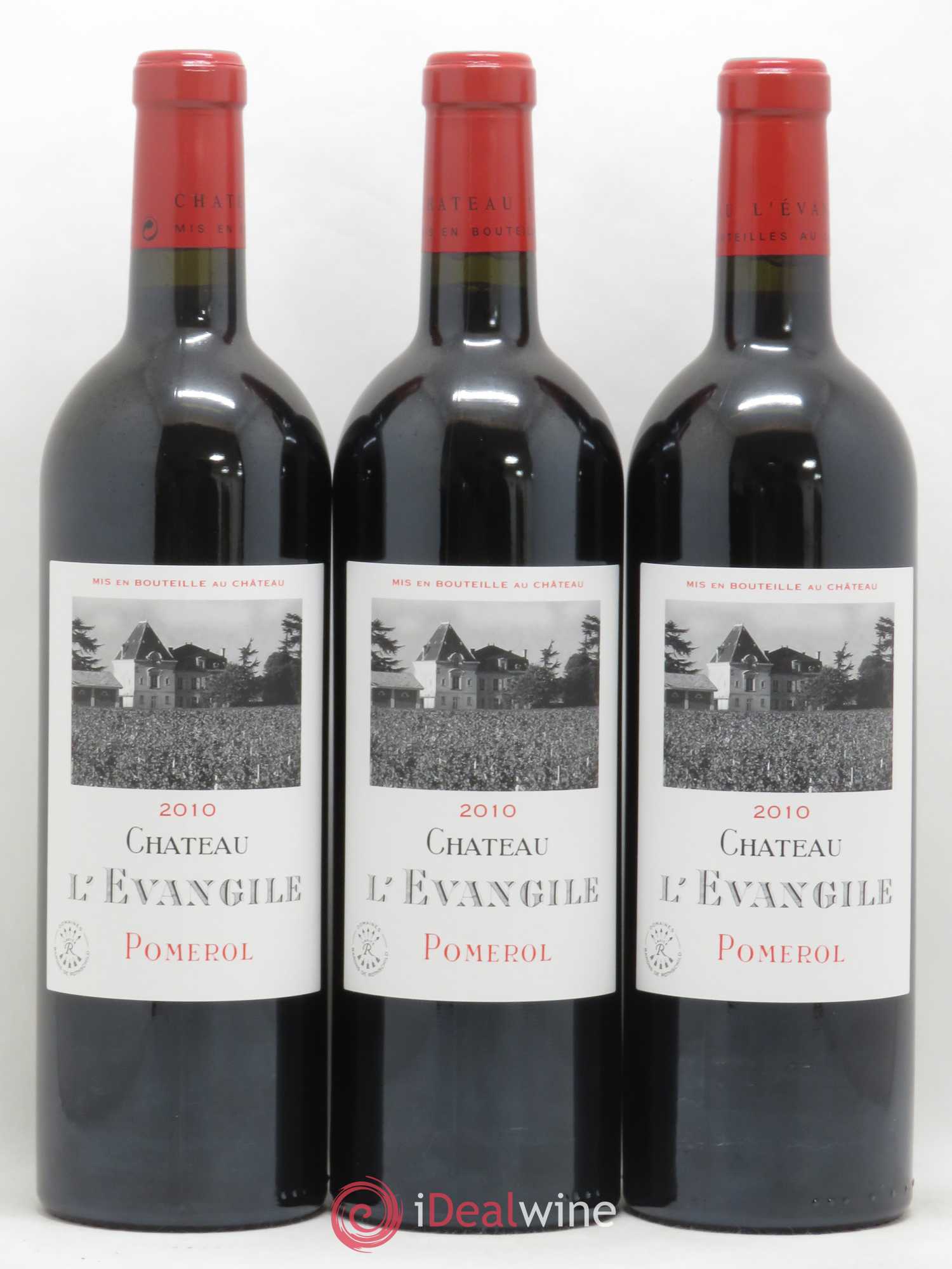 Château l' Évangile 2010 - Lot de 3 bouteilles - 0