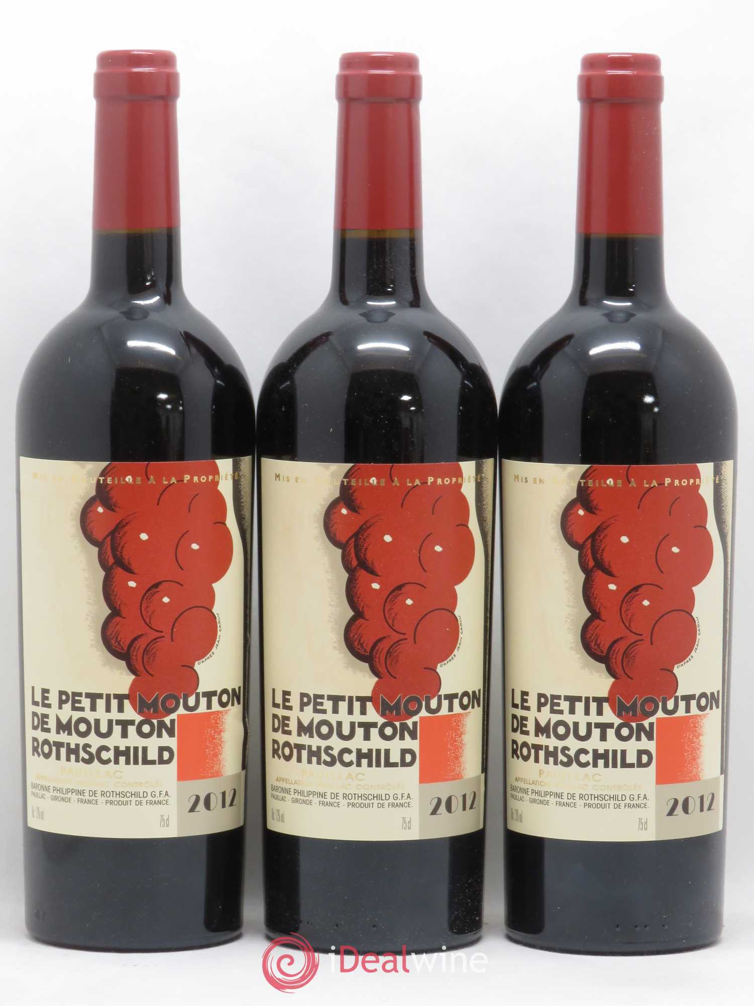 Petit Mouton Second Vin 2012 - Lot de 6 bouteilles - 1