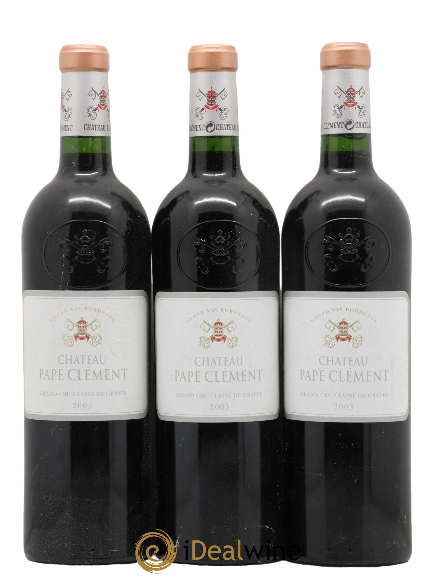 Château Pape Clément Cru Classé de Graves 2003 - Lot de 3 bouteilles - 0