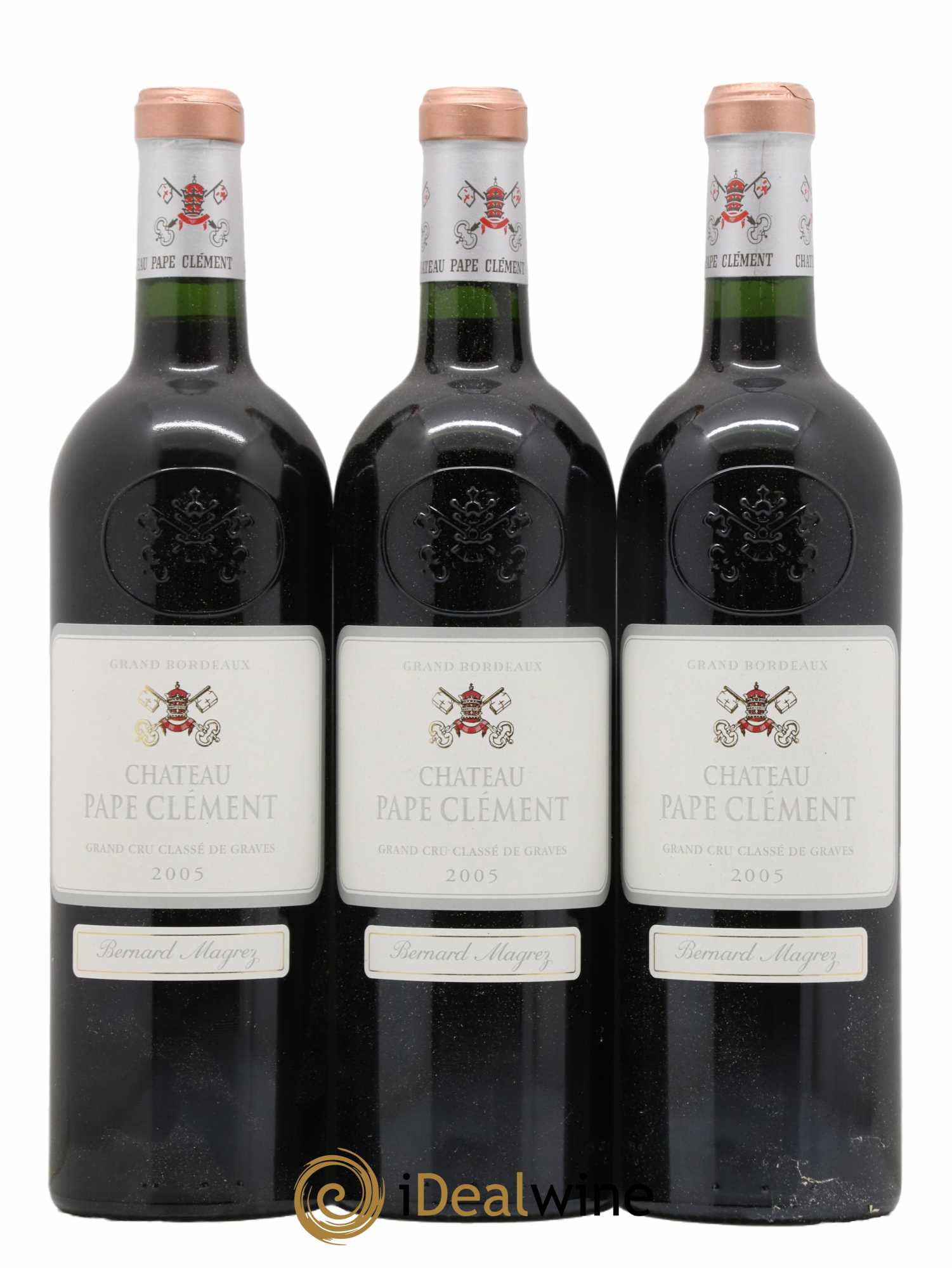 Château Pape Clément Cru Classé de Graves 2005 - Lot de 3 bouteilles - 0