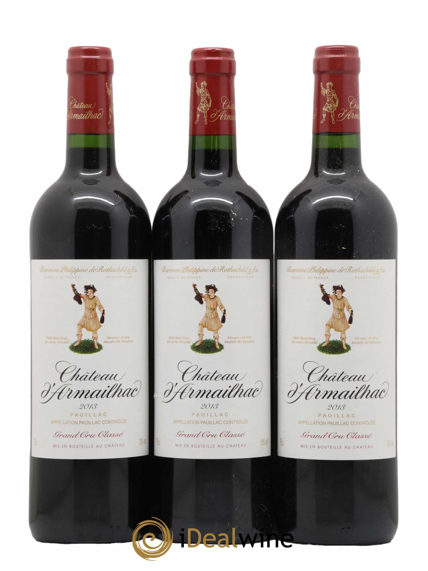 Château d' Armailhac - Mouton Baron(ne) Philippe 5ème Grand Cru Classé 2013 - Lot de 6 bouteilles - 1