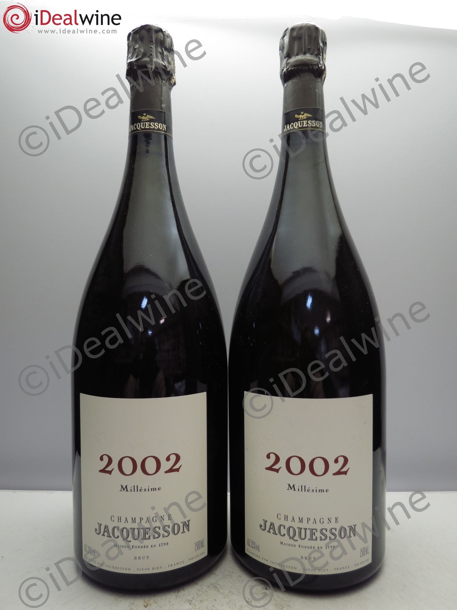 Millésimé Jacquesson 2002 - Lot de 2 magnums - 0