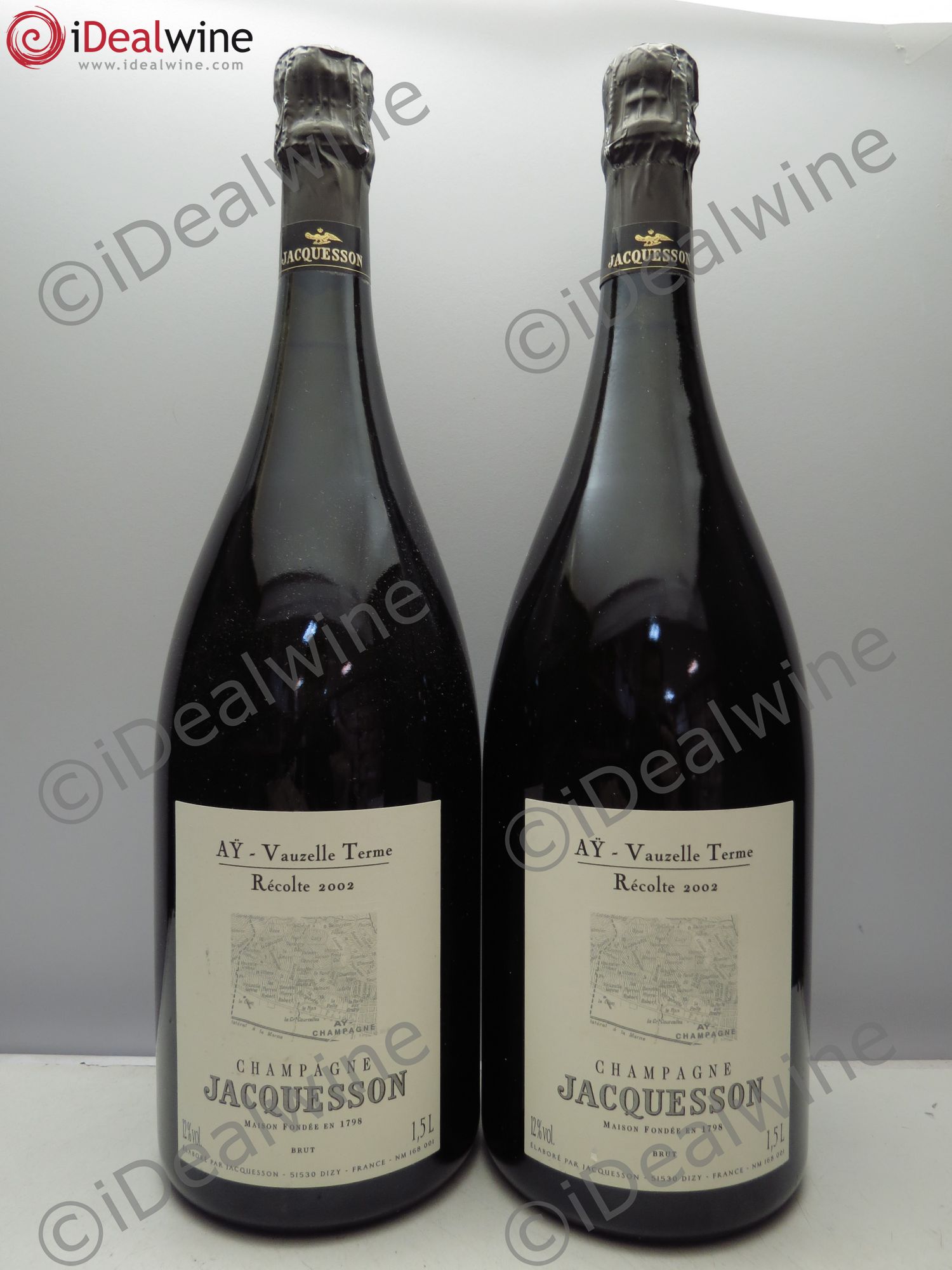 Champagne Jacquesson ay Vauzelle 2002 - Posten von 2 Magnum - 0