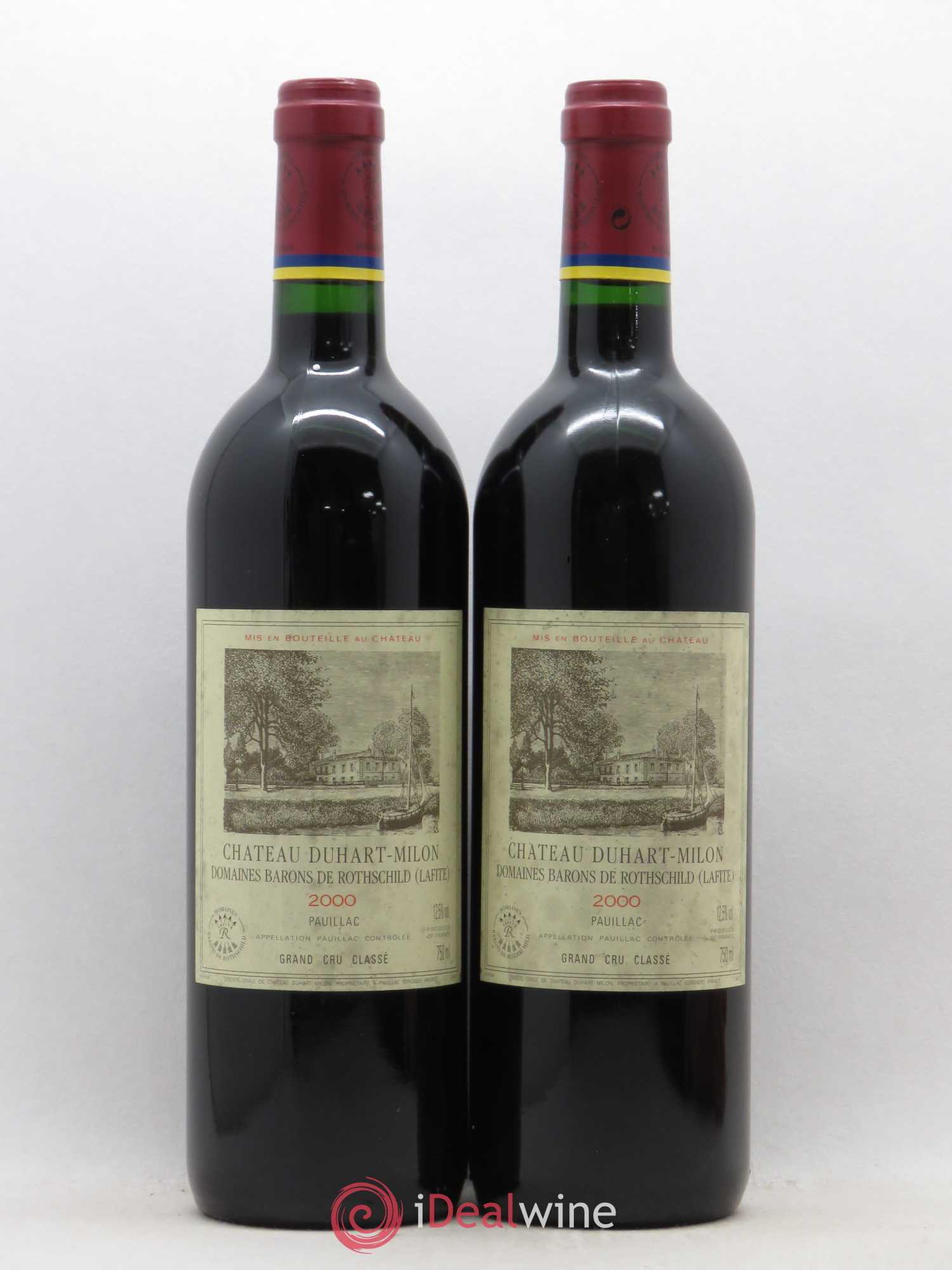 Château Duhart-Milon 4ème Grand Cru Classé 2000 - Lot de 2 bouteilles - 0