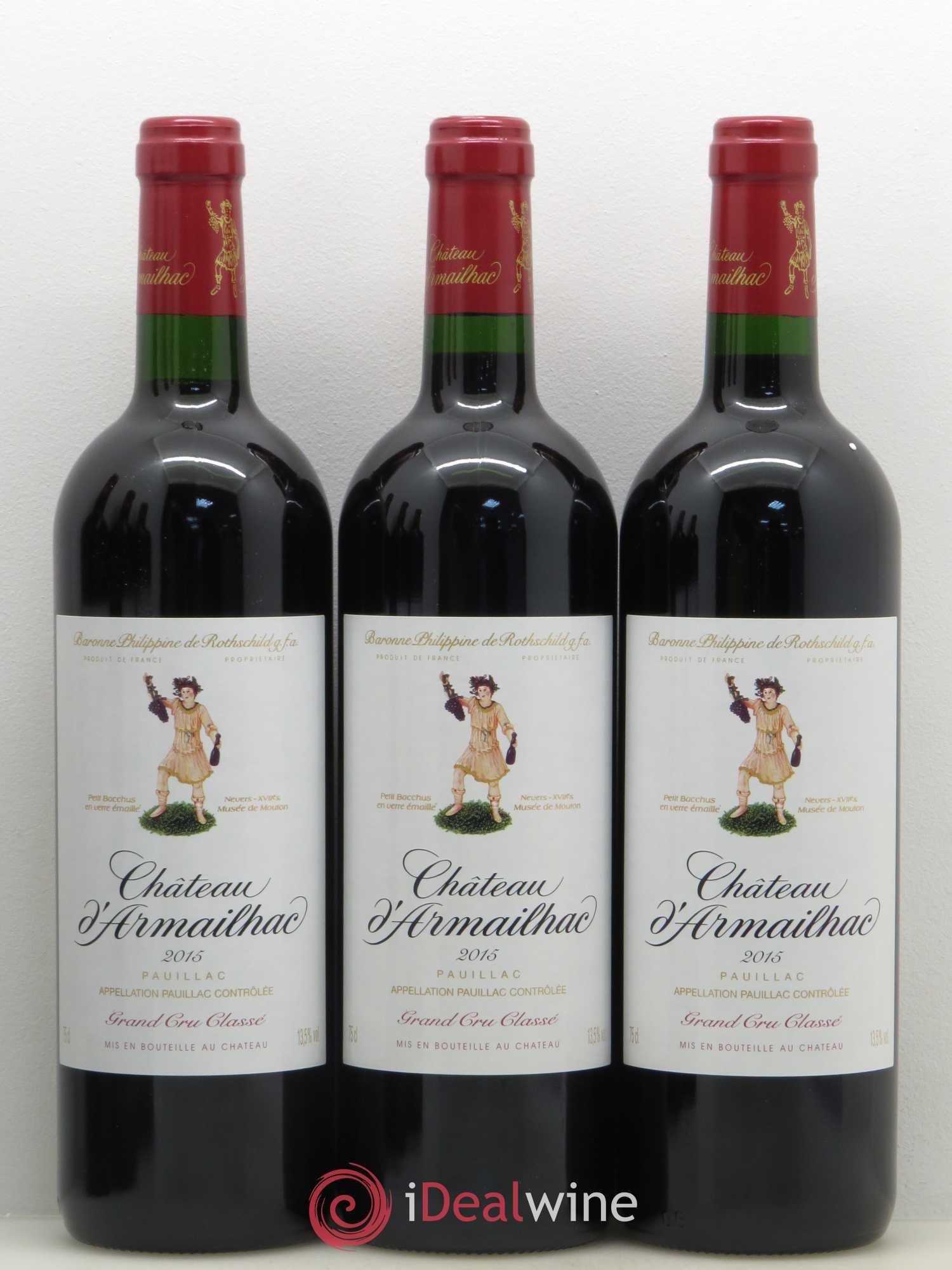 Château d' Armailhac - Mouton Baron(ne) Philippe 5ème Grand Cru Classé 2015 - Lot de 6 bouteilles - 1