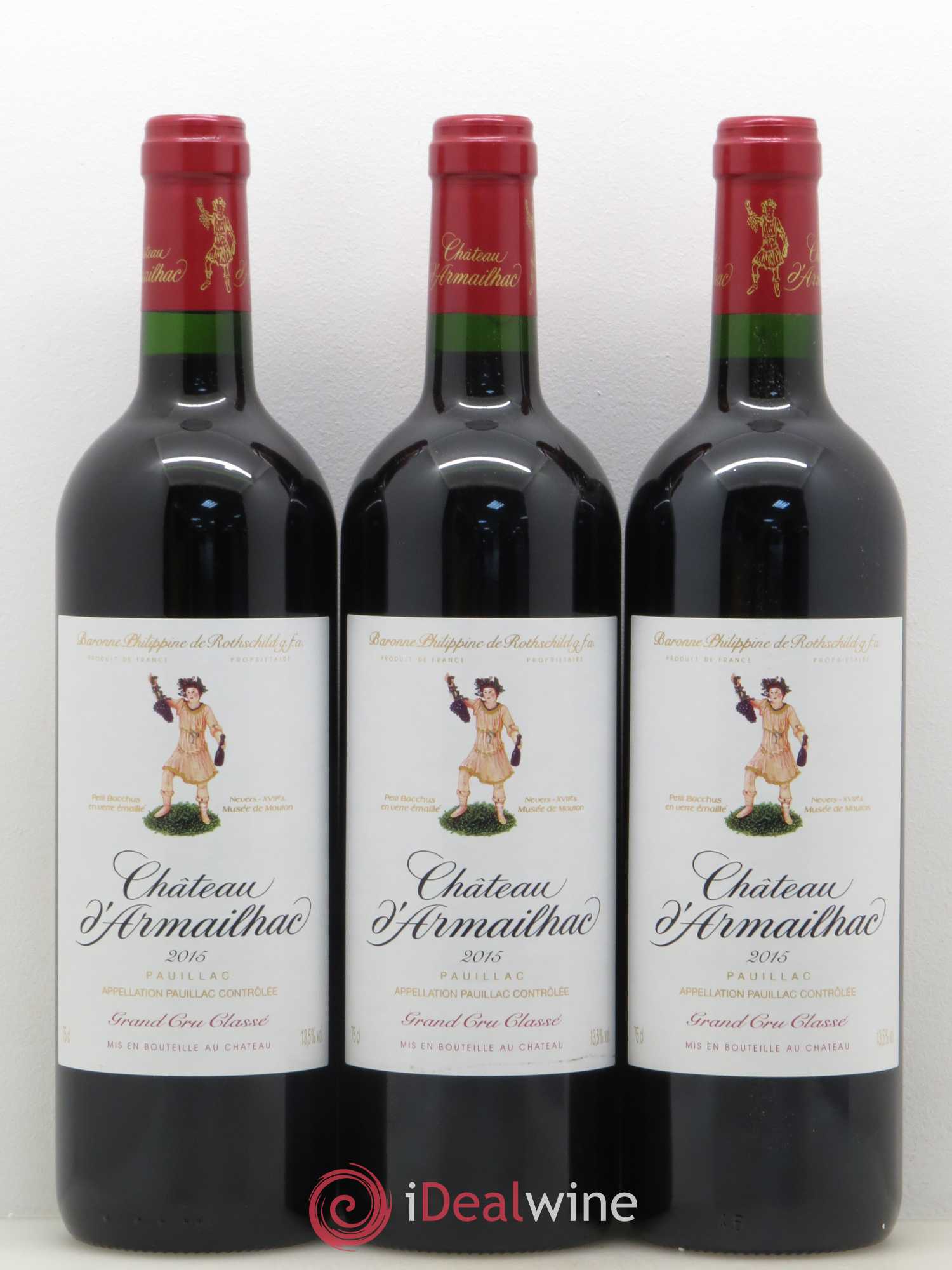 Château d' Armailhac - Mouton Baron(ne) Philippe 5ème Grand Cru Classé 2015 - Lot de 6 bouteilles - 2