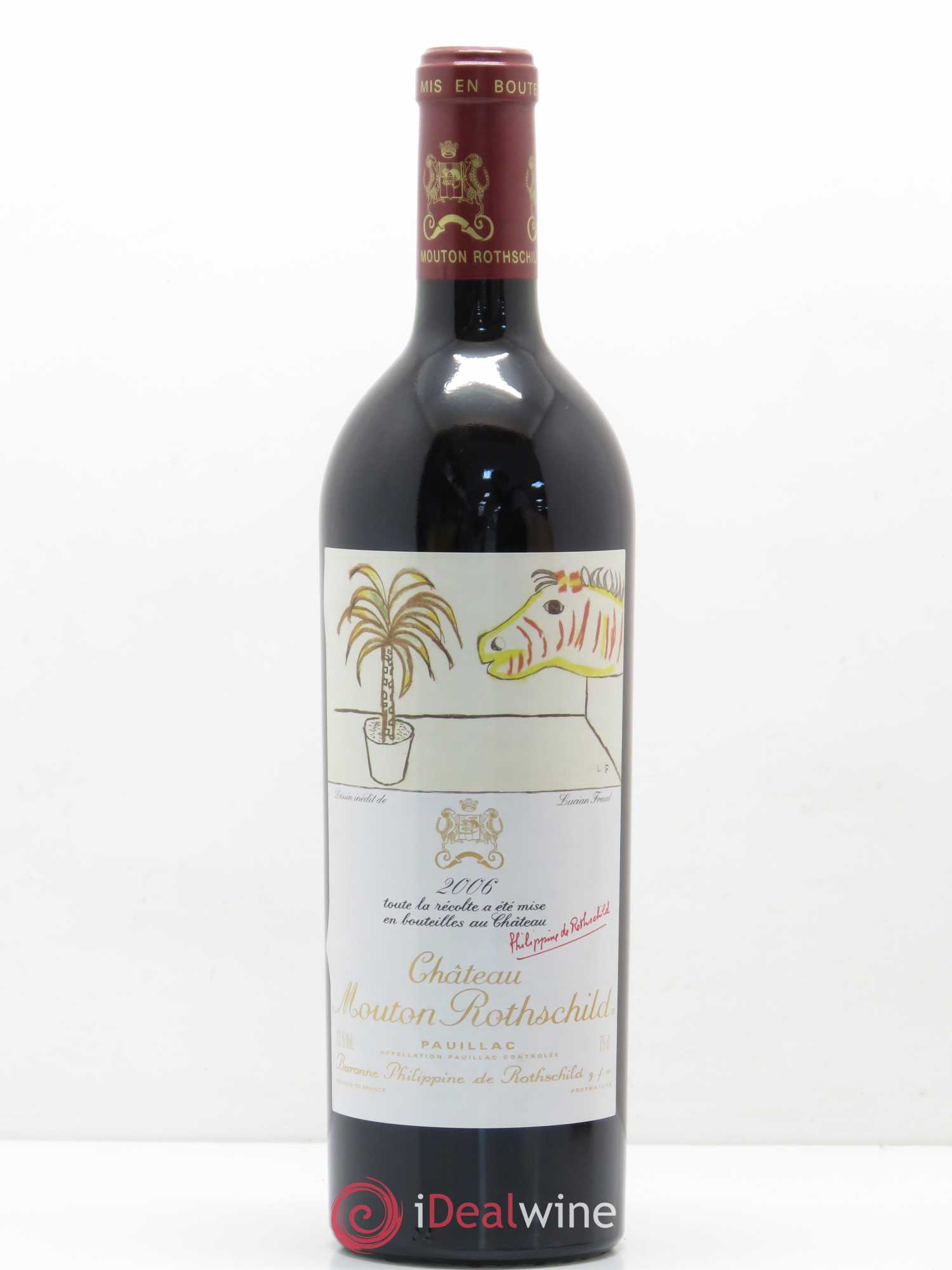 Château Mouton Rothschild 1er Grand Cru Classé 2006 - Lot de 1 bouteille - 0