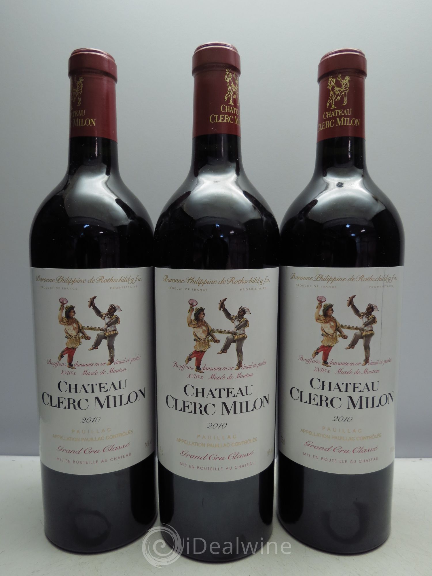 Château Clerc Milon 5ème Grand Cru Classé 2010 - Lot de 3 bouteilles - 0