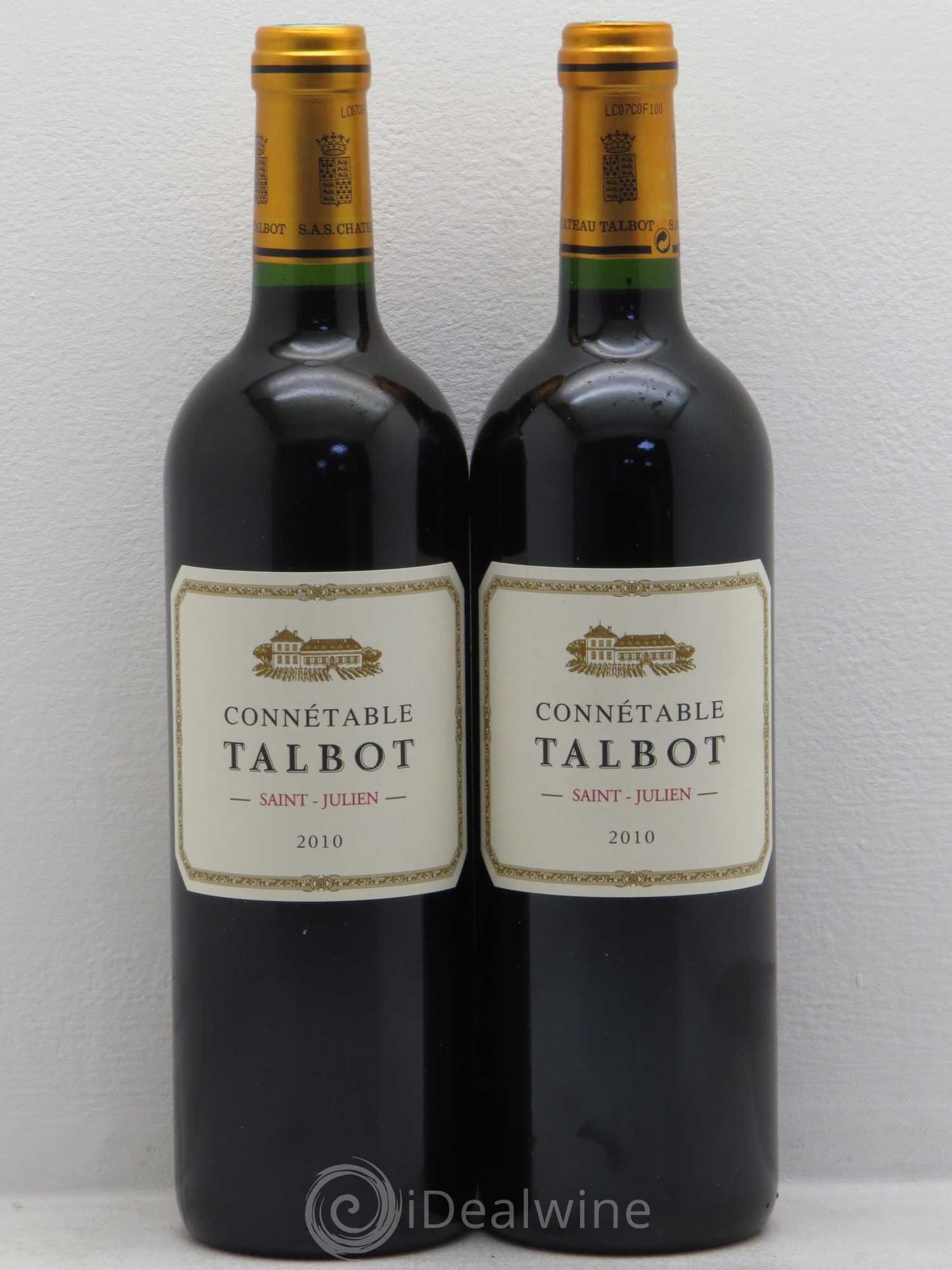 Connétable de Talbot Second Vin 2010 - Posten von 2 Flaschen - 0