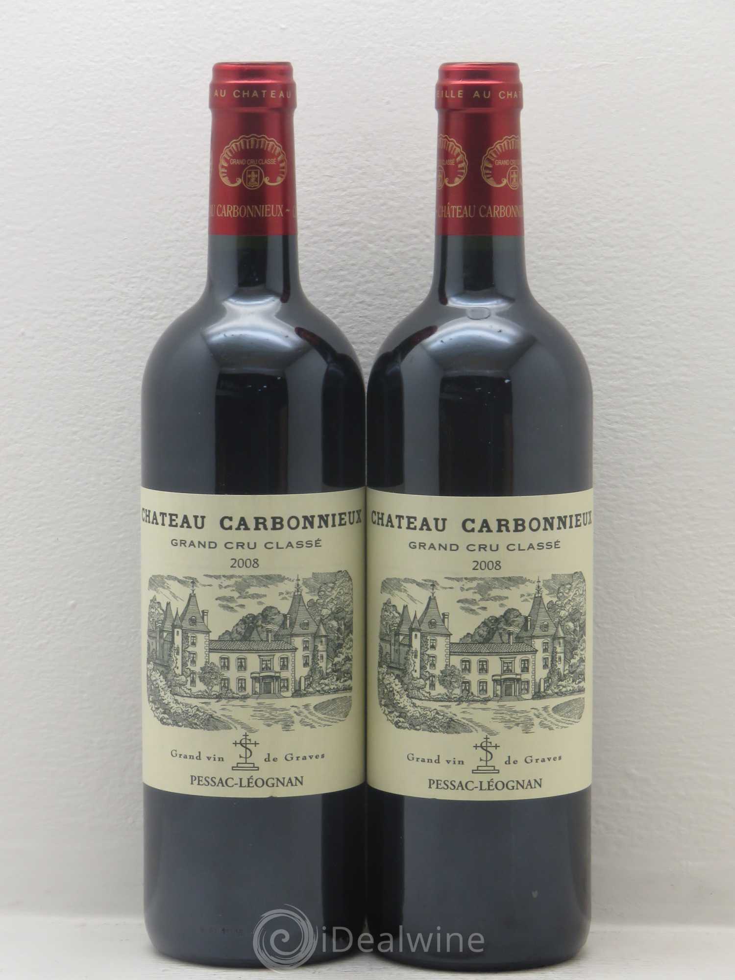 Château Carbonnieux Cru Classé de Graves 2008 - Lot de 2 bouteilles - 0