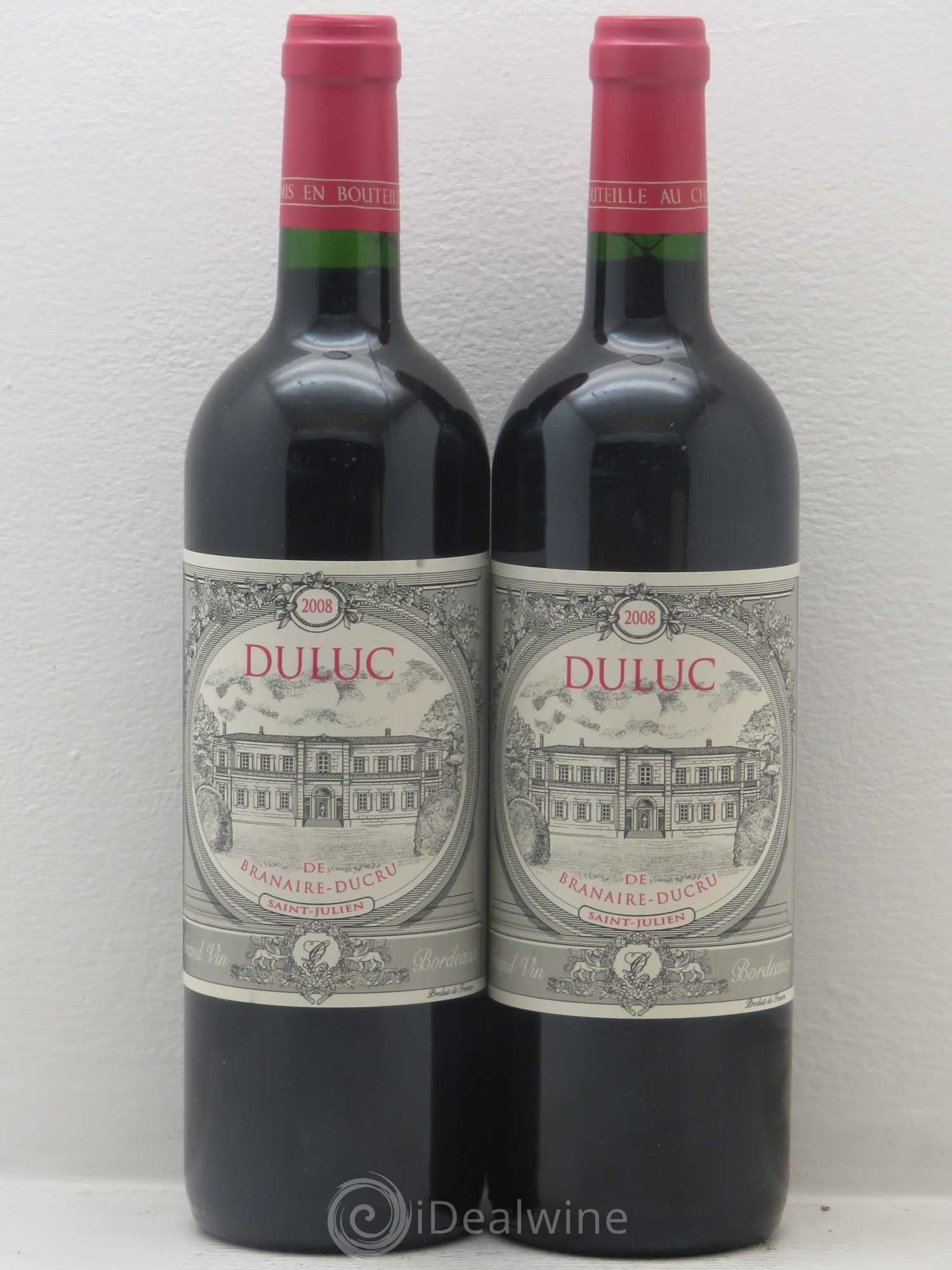 Duluc de Branaire Second Vin 2008 - Lot de 2 bouteilles - 0