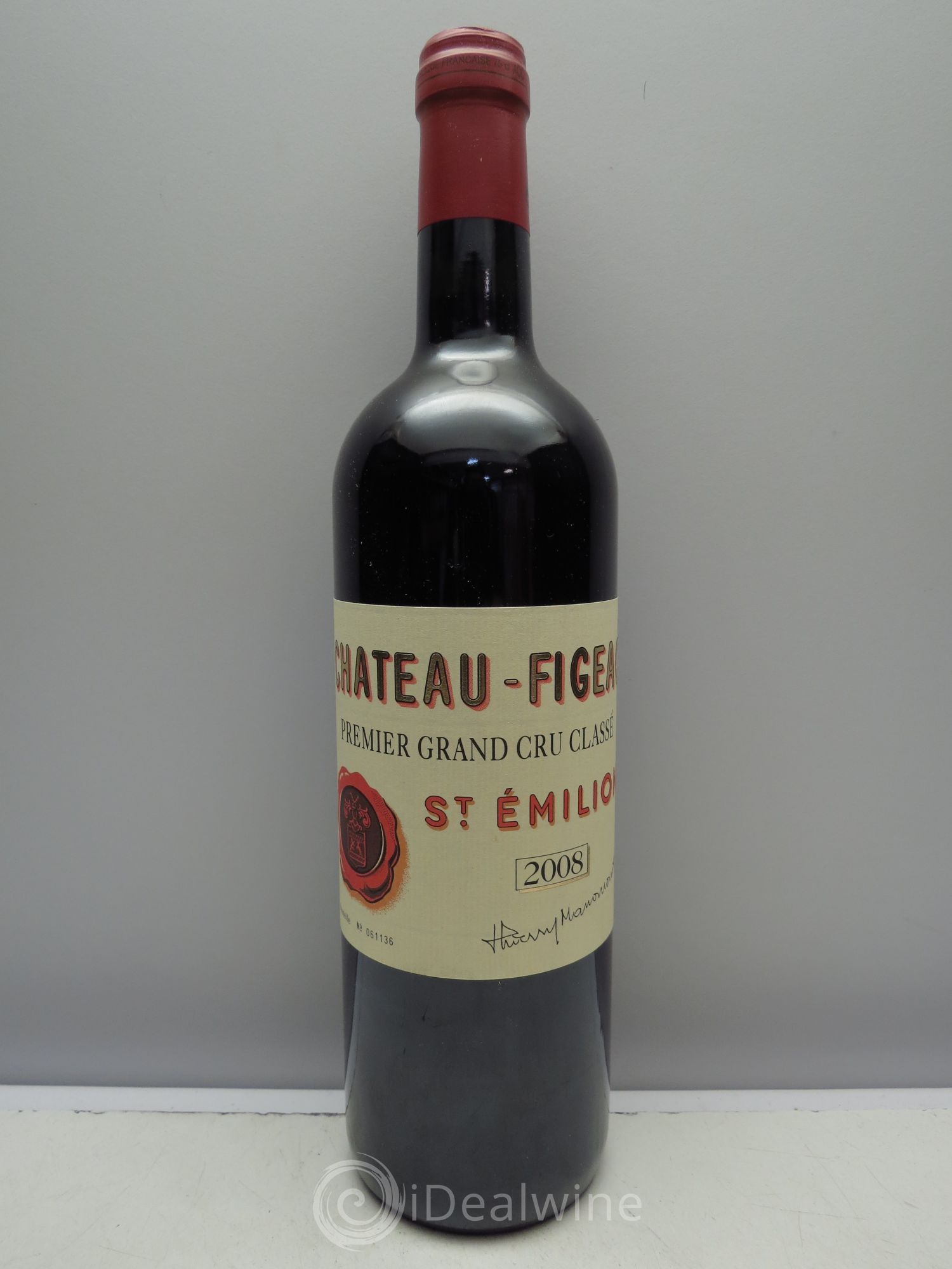 Château Figeac 1er Grand Cru Classé A 2008 - Lot de 1 bouteille - 0