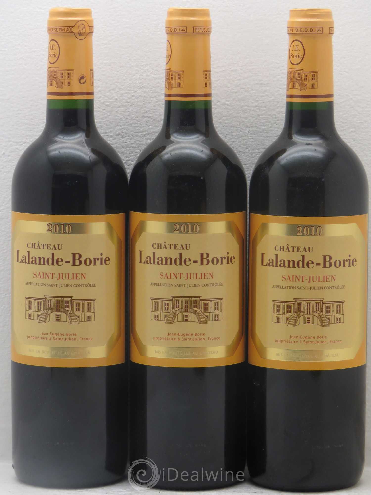 Château Lalande Borie (sans prix de réserve) 2010 - Lot de 3 bouteilles - 0